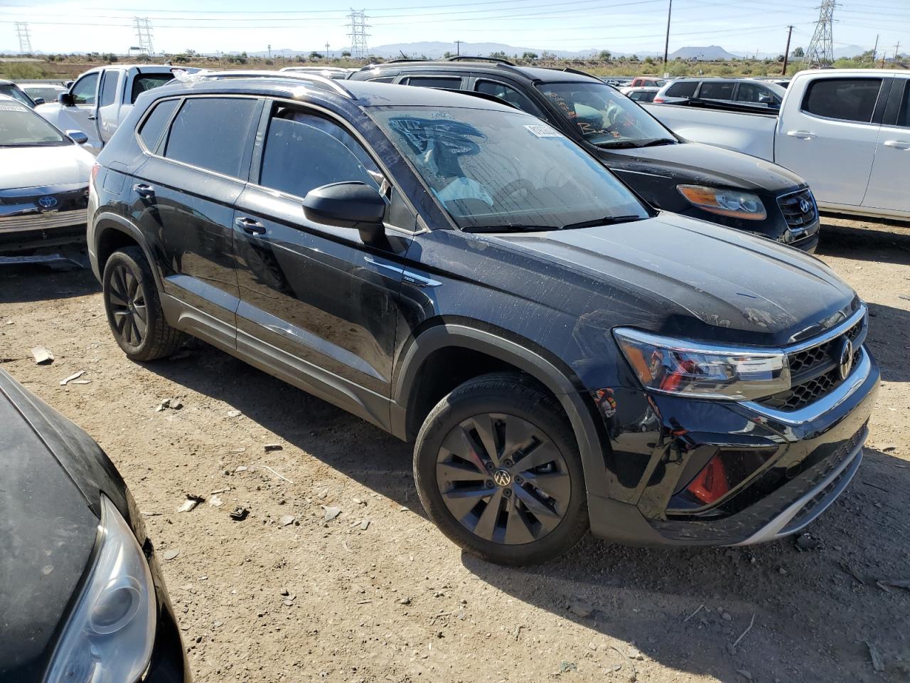 2023 Volkswagen Taos VIN 3VVCX7B25PM377853 Copart auction photo, side damage thumbnail 4