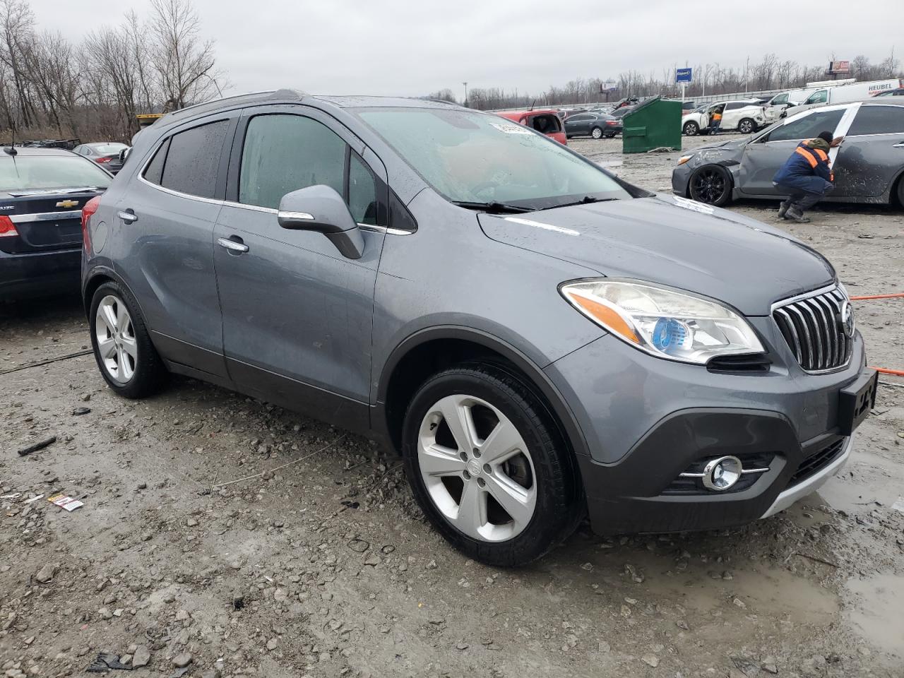 2015 Buick Encore VIN KL4CJBSB6FB105640 Copart auction photo, rear end / undercarriage damage thumbnail 4