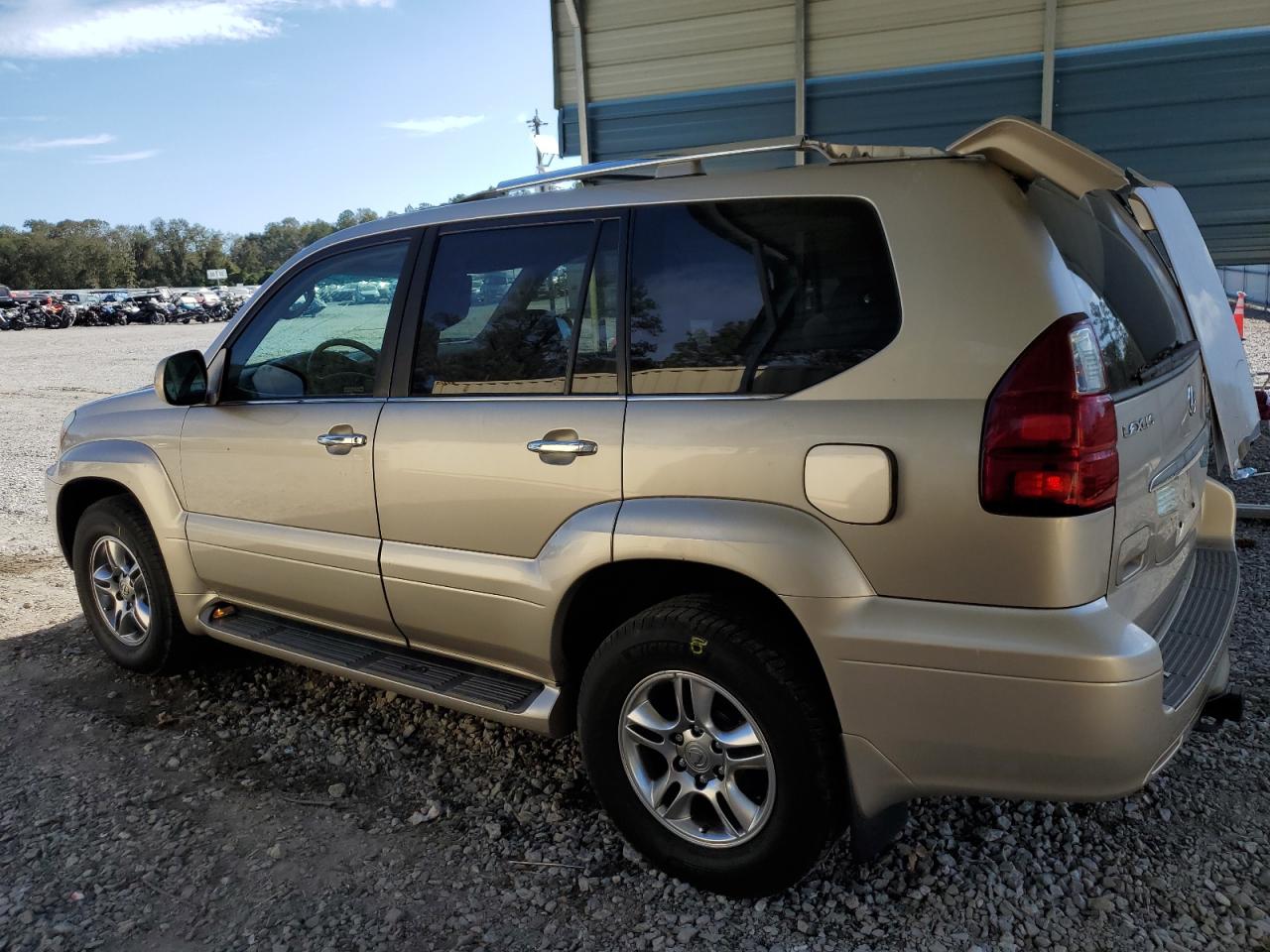 2008 Lexus GX VIN JTJBT20X280154713 Copart auction photo, top/roof / front end damage thumbnail 2