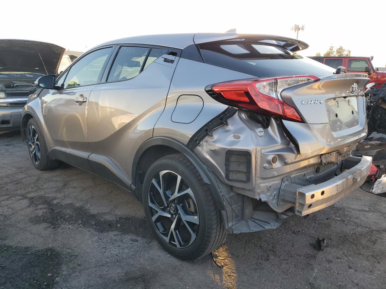 2018 Toyota C-HR VIN NMTKHMBX9JR044840 Copart auction photo, front end damage thumbnail 2