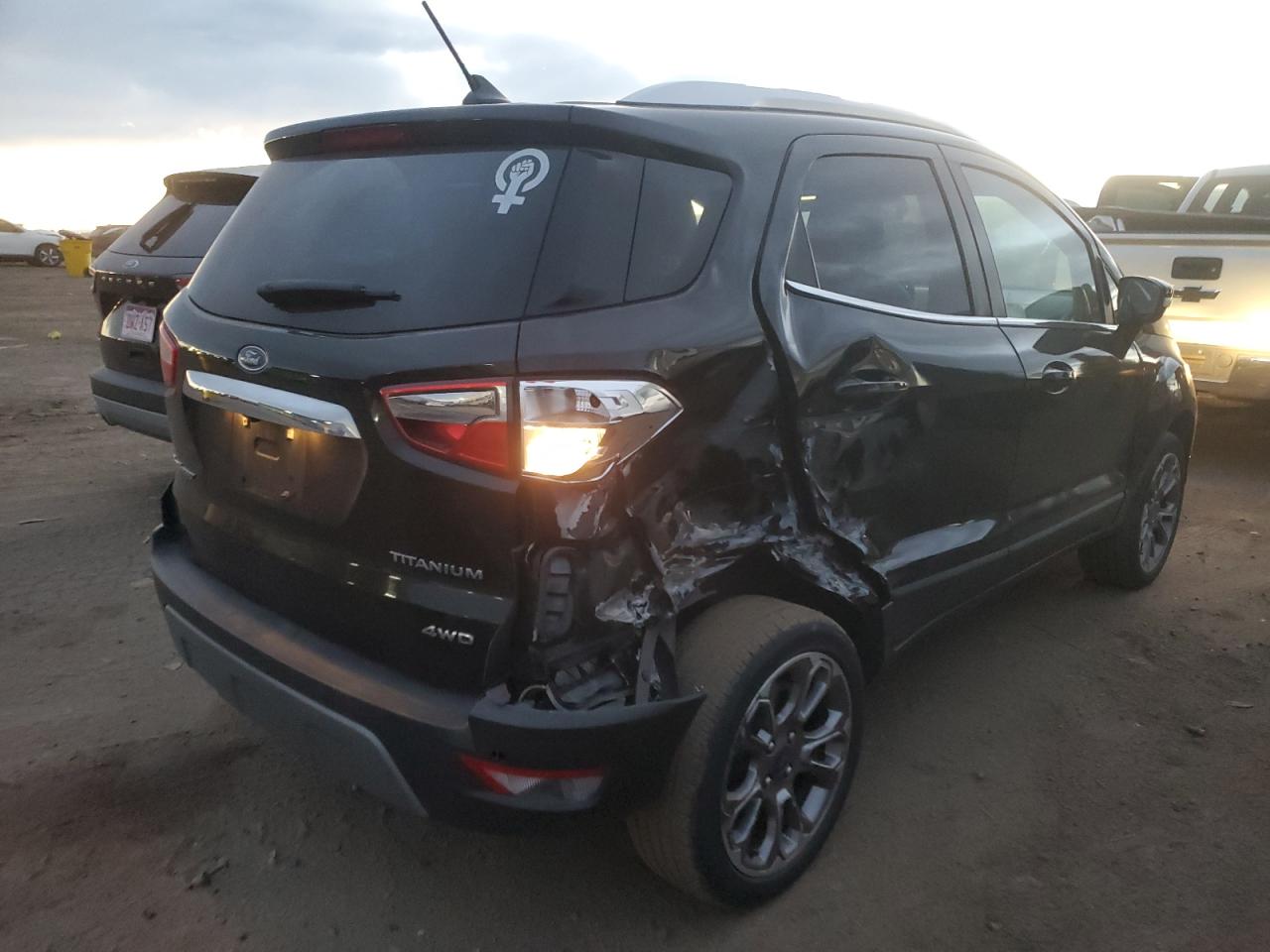 2018 Ford EcoSport VIN MAJ6P1WL6JC198425 Copart auction photo, rear end damage thumbnail 3
