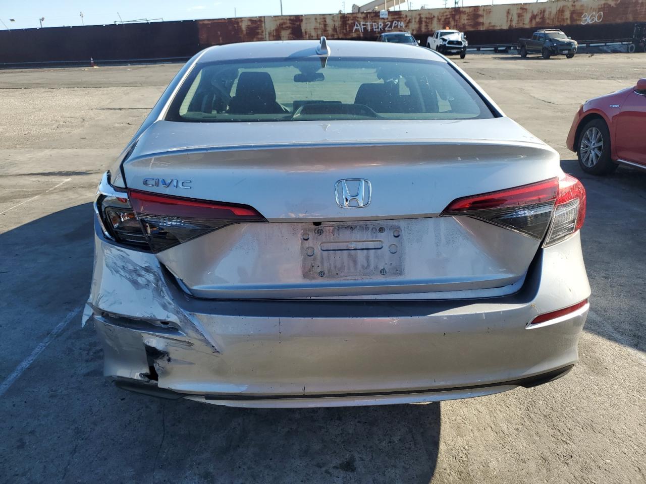 2023 Honda Civic VIN 2HGFE2F22PH568094 Copart auction photo, side / rear end damage thumbnail 6