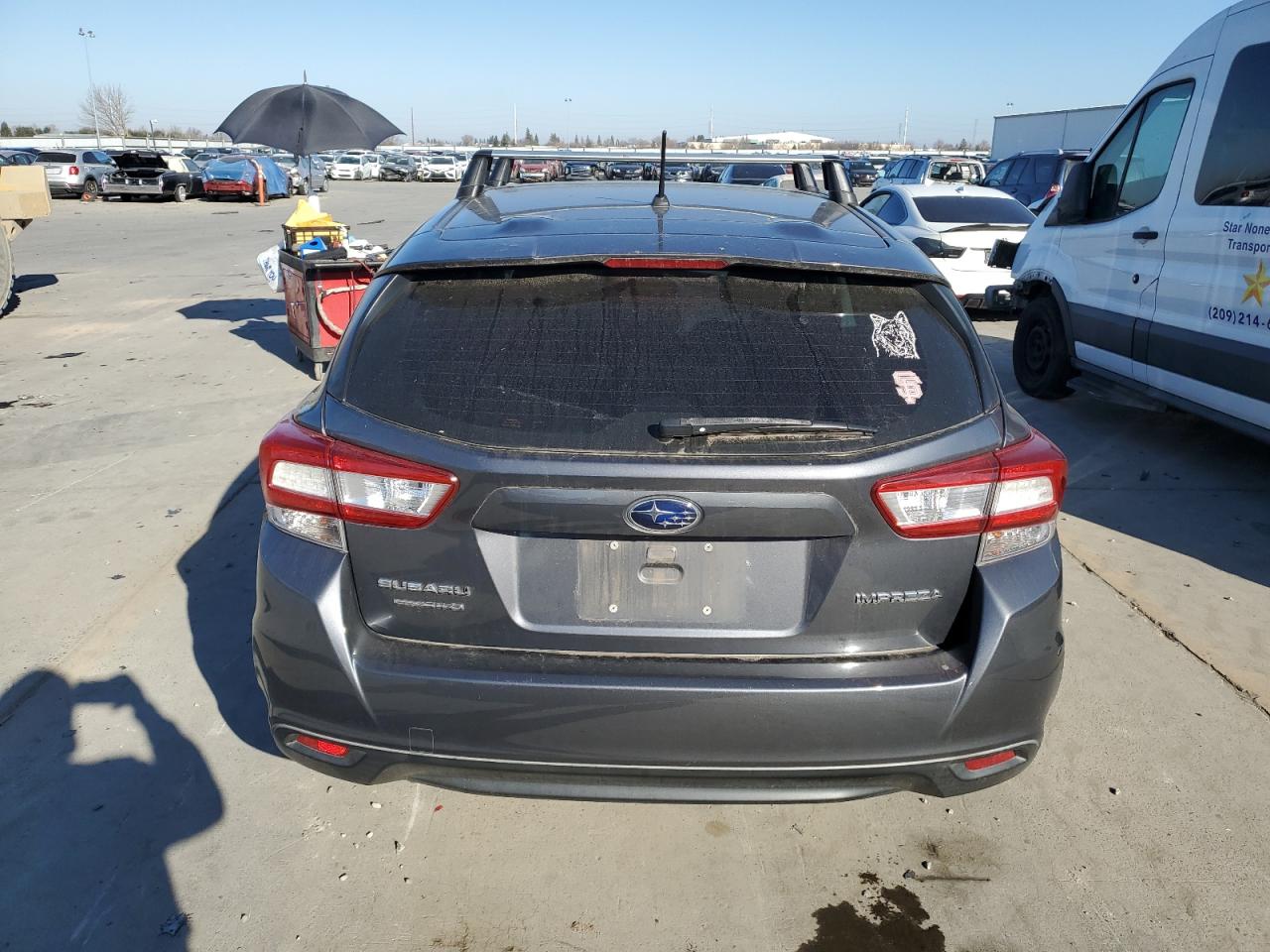 2018 Subaru Impreza VIN 4S3GTAA65J3738908 Copart auction photo, front end damage thumbnail 6