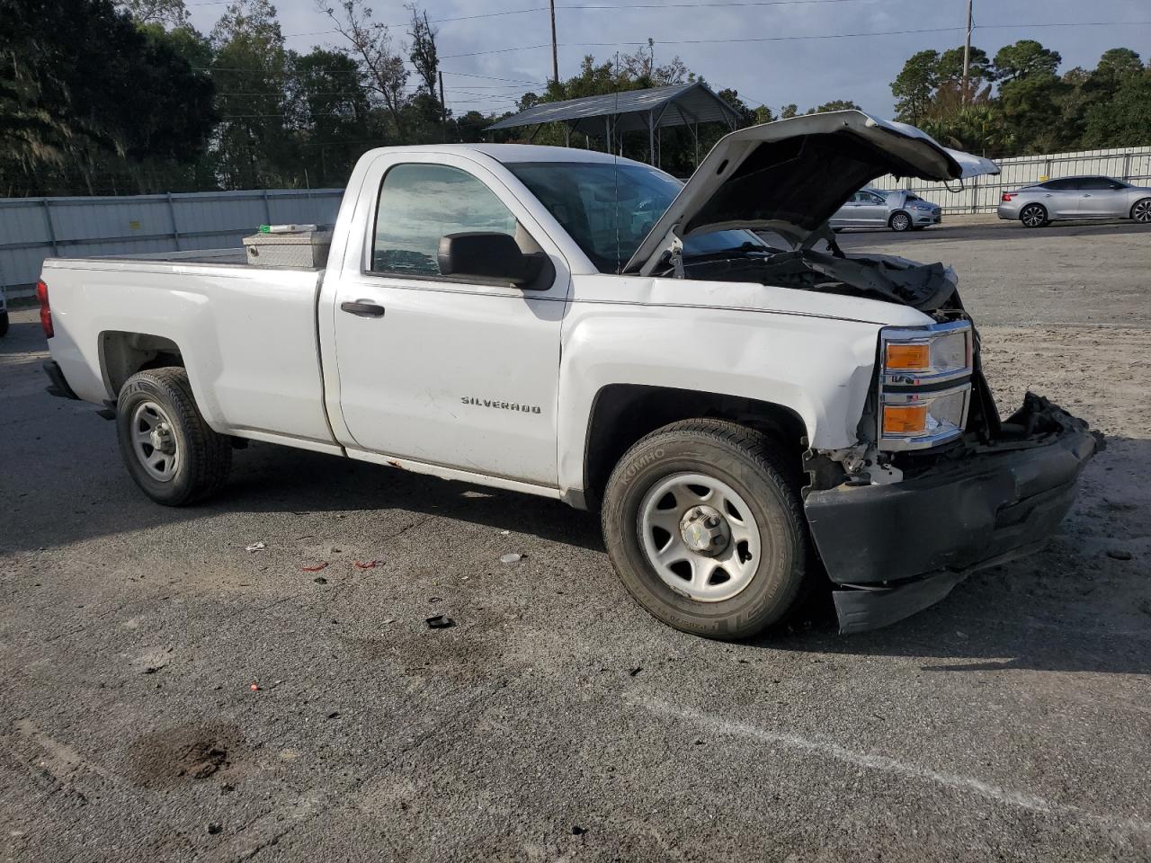 2014 Chevrolet Silverado VIN 1GCNCPEH9EZ164466 Copart auction photo, front end damage thumbnail 4