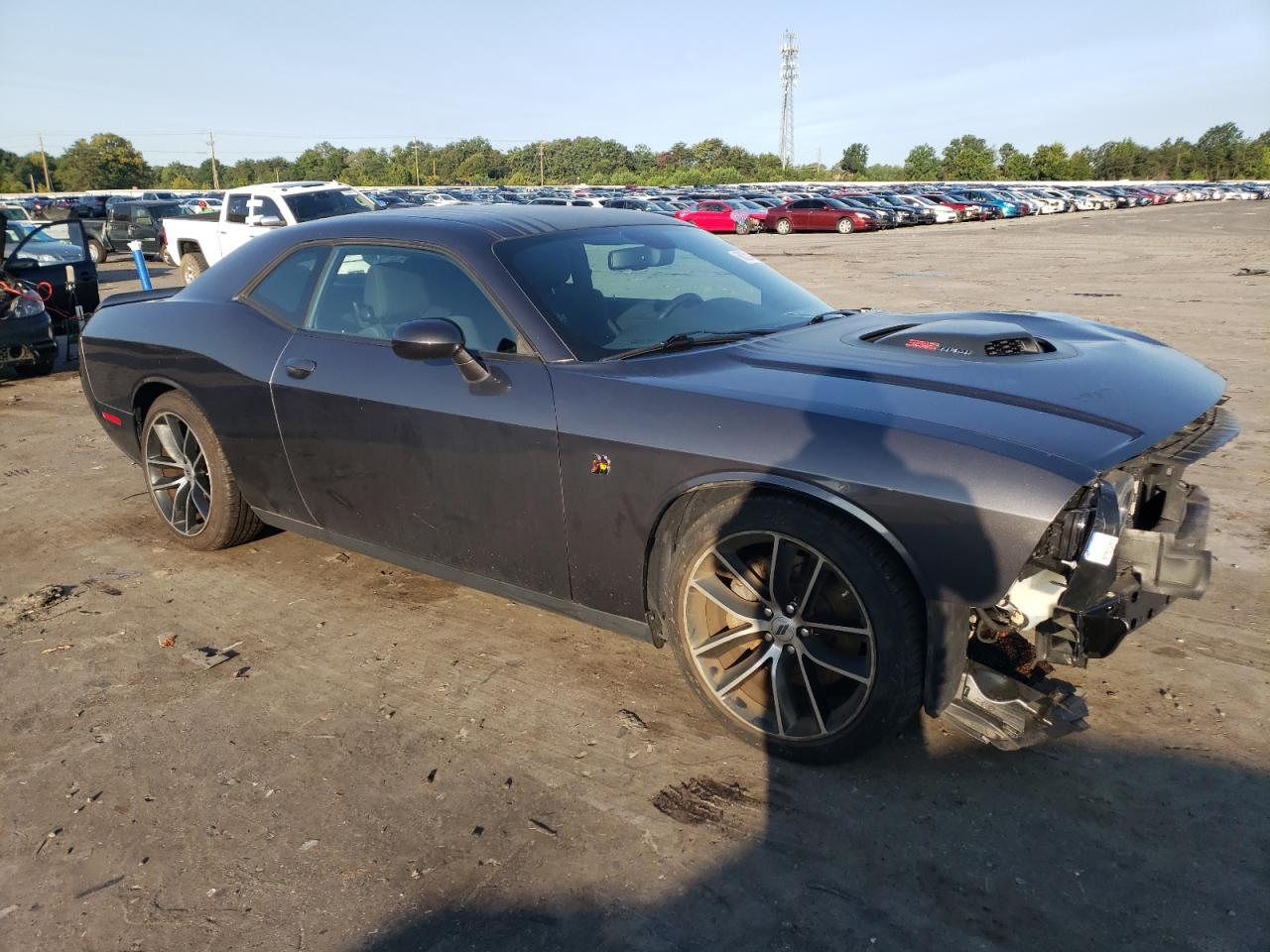 2018 Dodge Challenger VIN 2C3CDZFJ9JH287992 Copart auction photo, front end / undercarriage damage thumbnail 4