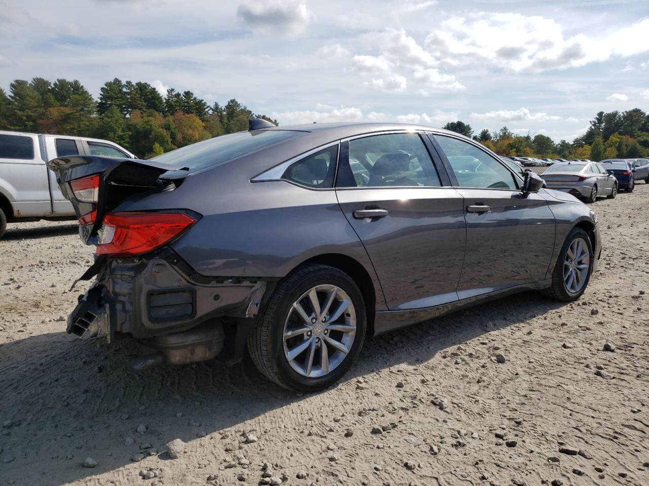2021 Honda Accord VIN 1HGCV1F11MA004368 Copart auction photo, rear end / front end damage thumbnail 3
