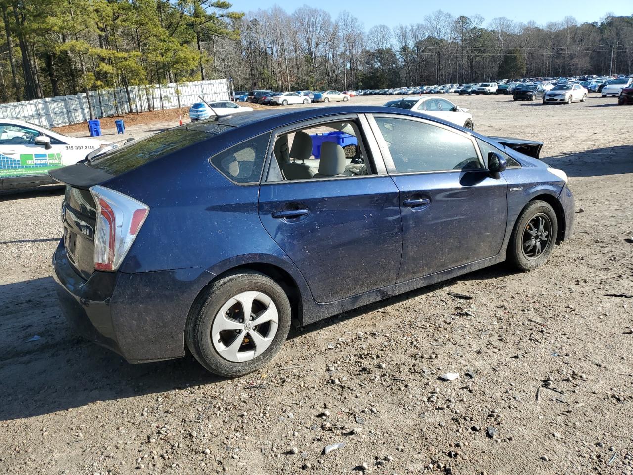 2012 Toyota Prius VIN JTDKN3DU3C1558898 Copart auction photo, front end / side damage thumbnail 3