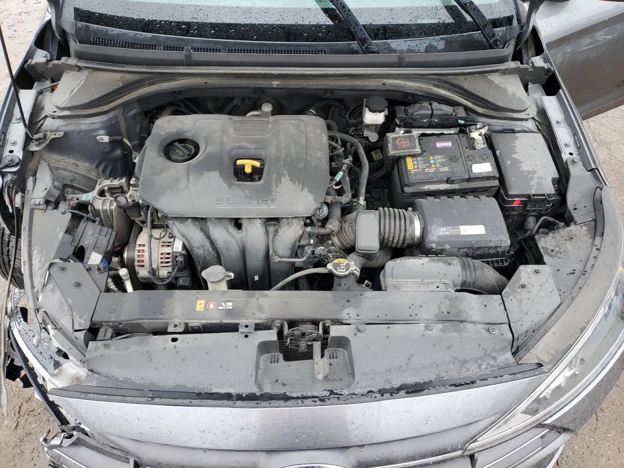 2019 Hyundai Elantra VIN 5NPD84LF3KH454086 Copart auction photo, front end / side damage thumbnail 11