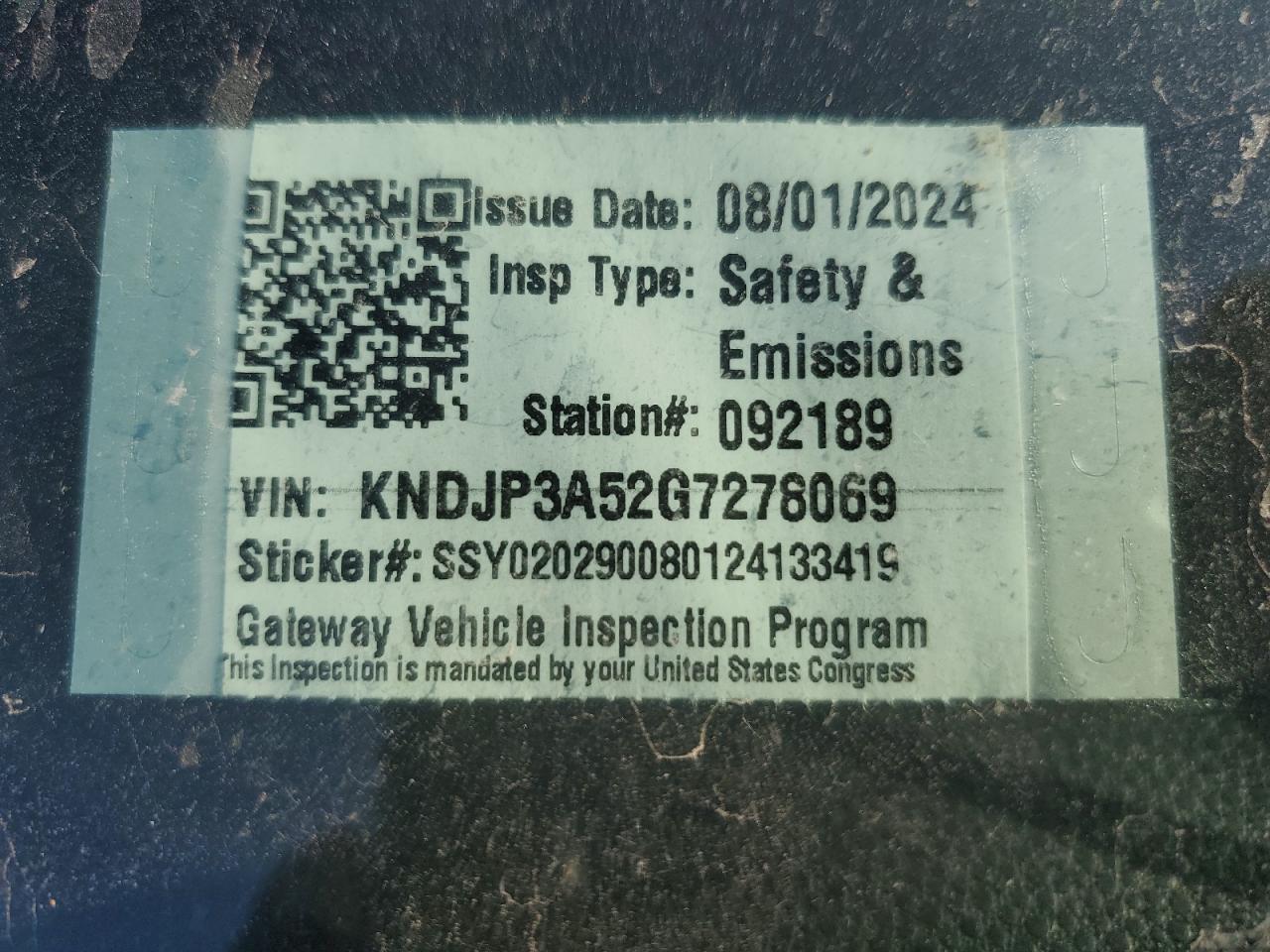 2016 KIA Soul VIN KNDJP3A52G7278069 Copart auction photo, side damage thumbnail 13