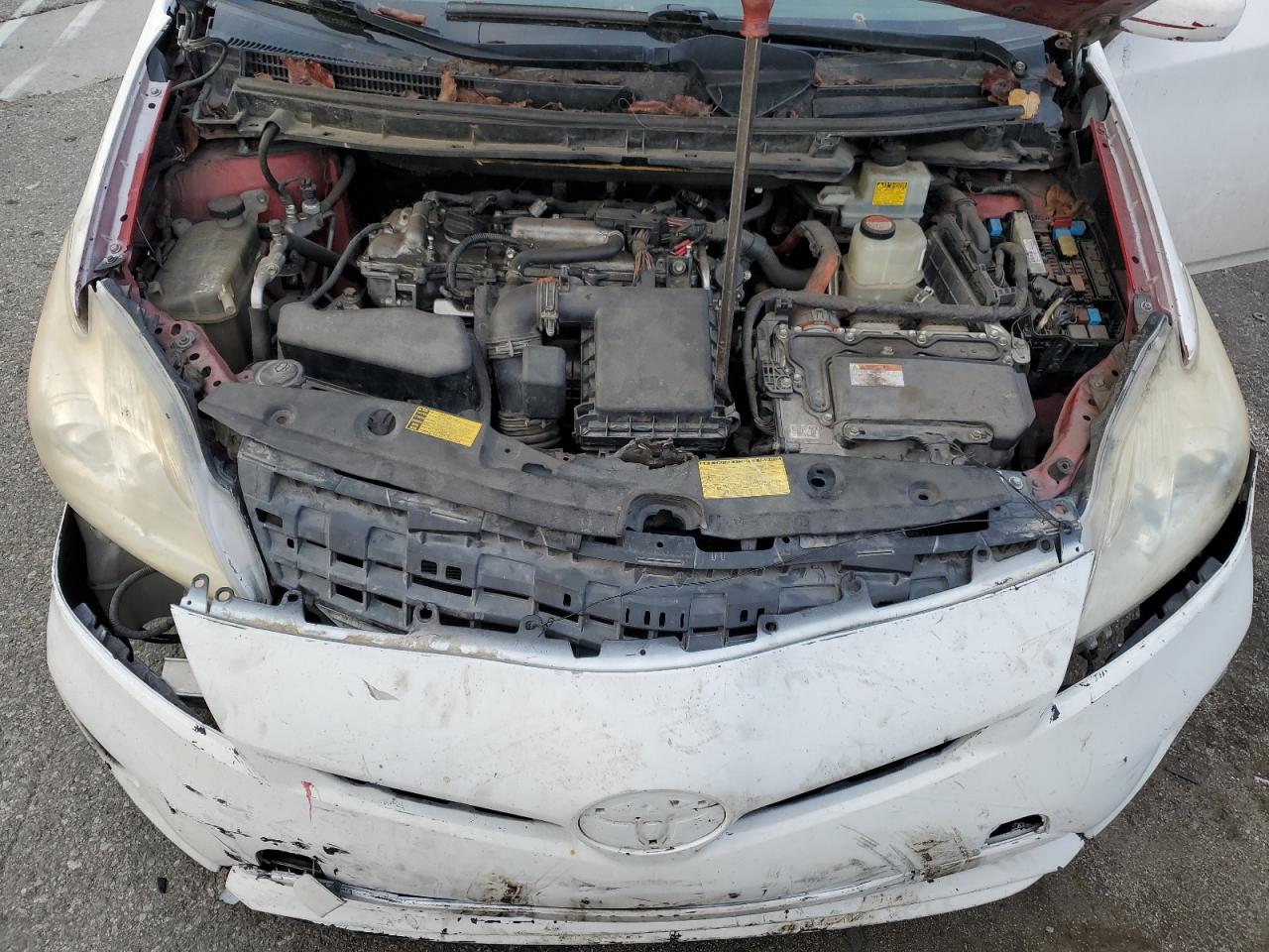 2014 Toyota Prius VIN JTDKN3DU8E1824533 Copart auction photo, front end / rear end damage thumbnail 11