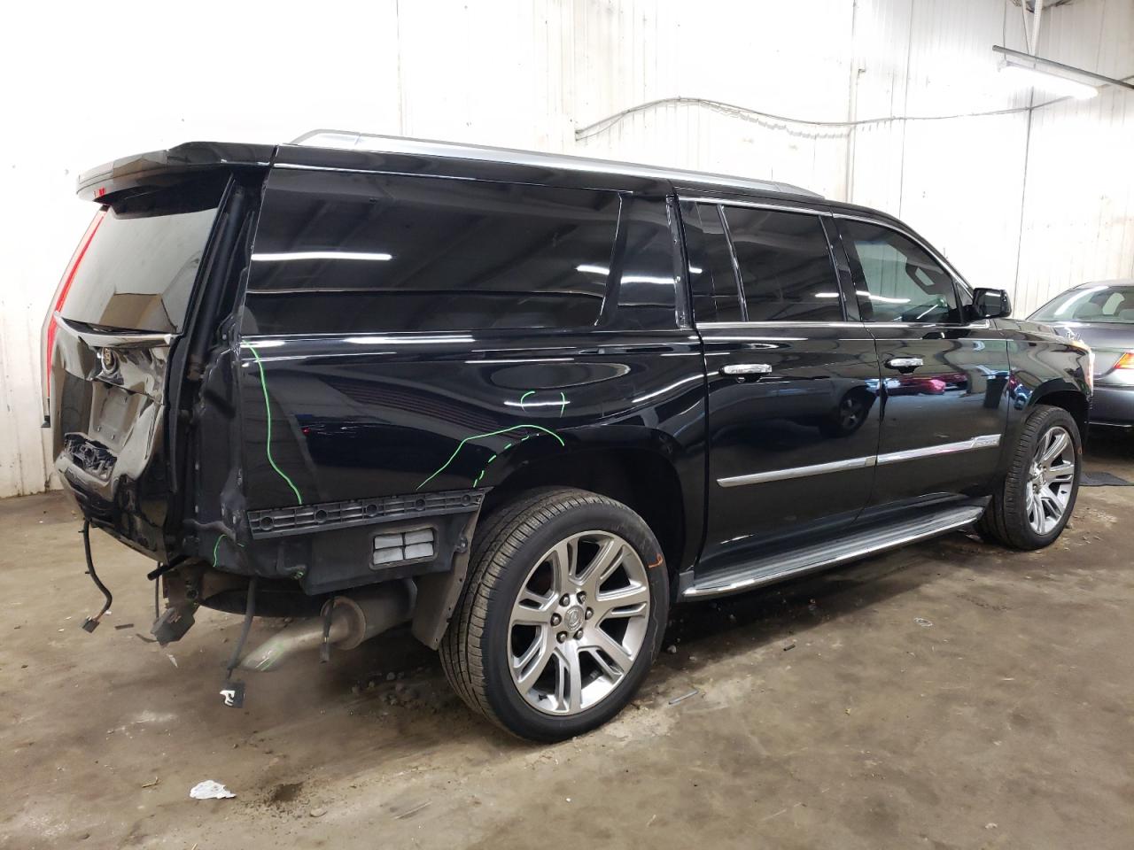 2015 Cadillac Escalade VIN 1GYS4JKJ9FR189352 Copart auction photo, rear end / front end damage thumbnail 3