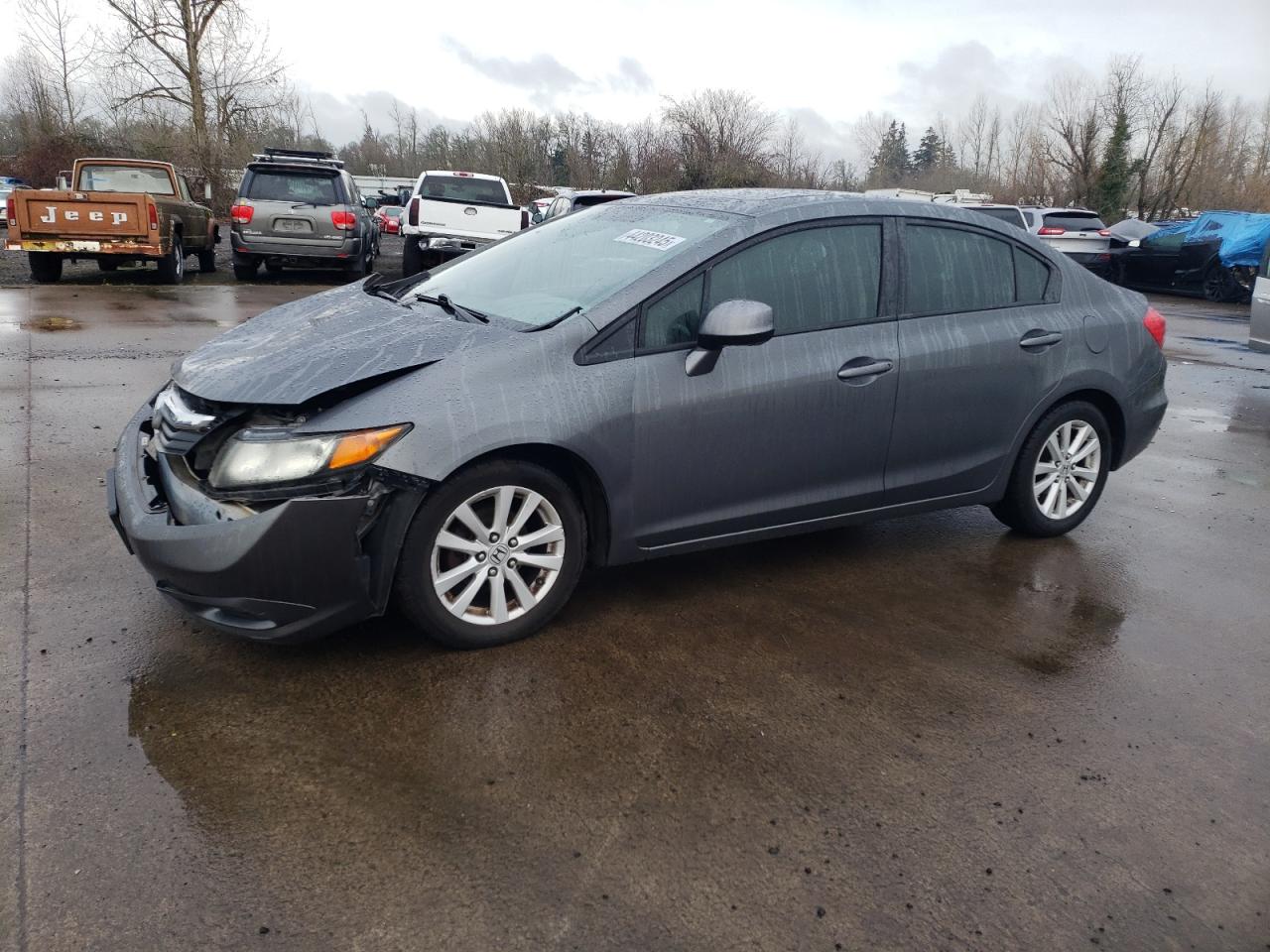 2012 Honda Civic VIN 2HGFB2F95CH320762 - Copart auction photo