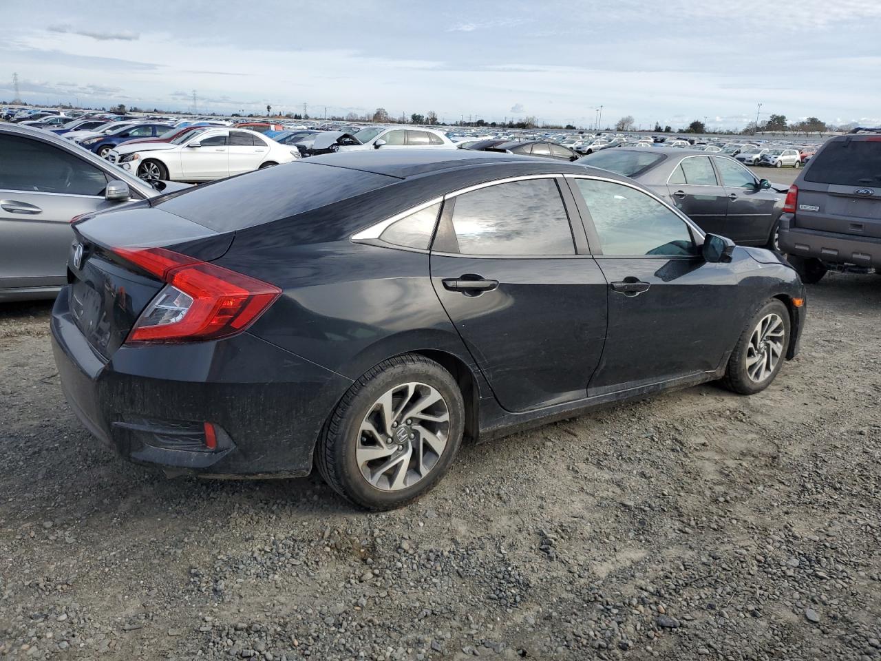 2016 Honda Civic VIN 19XFC2F80GE055219 Copart auction photo, water/flood damage thumbnail 3