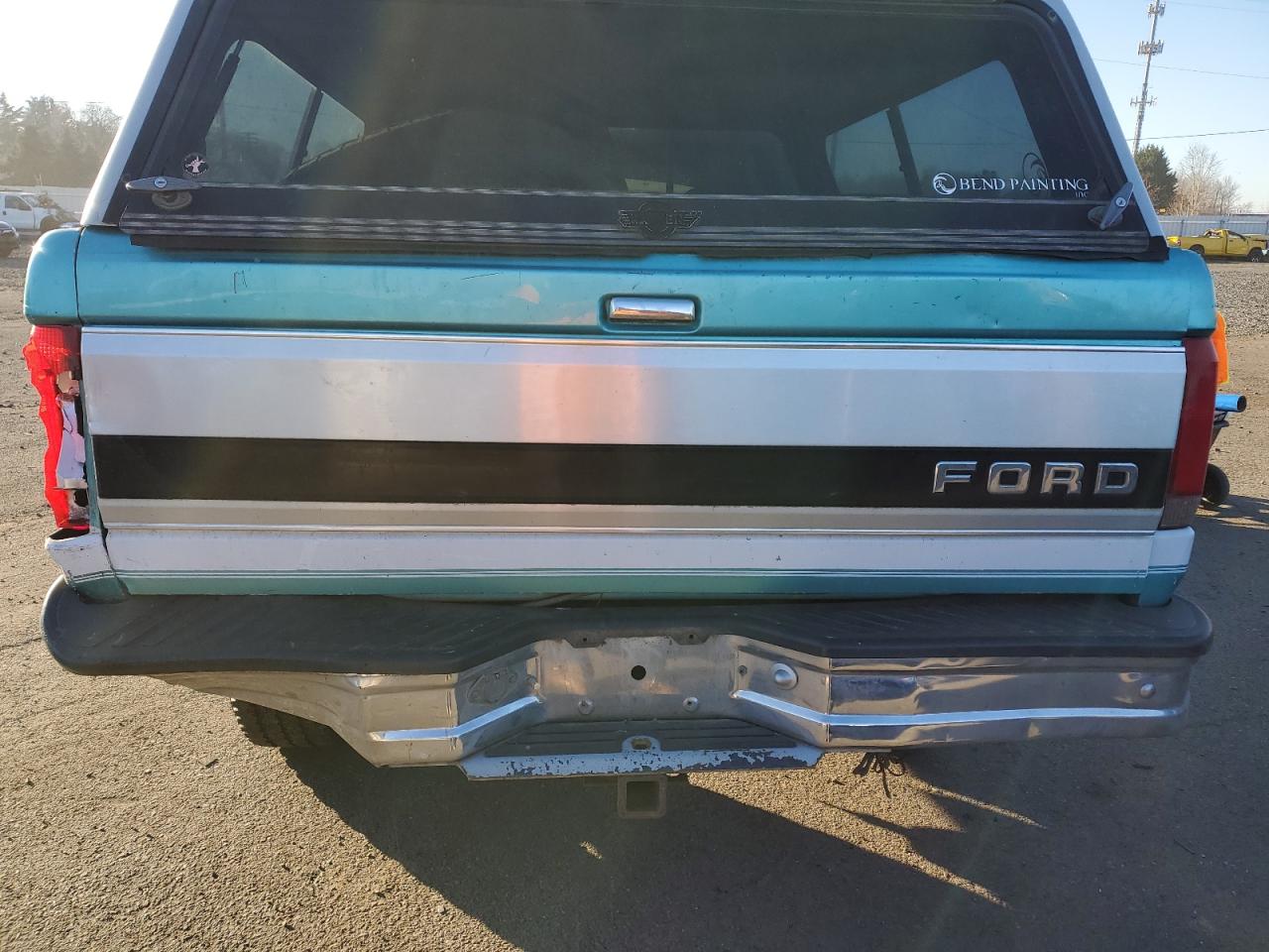 1996 Ford F250 VIN 1FTHX26G6TEA70365 Copart auction photo, rear end damage thumbnail 6