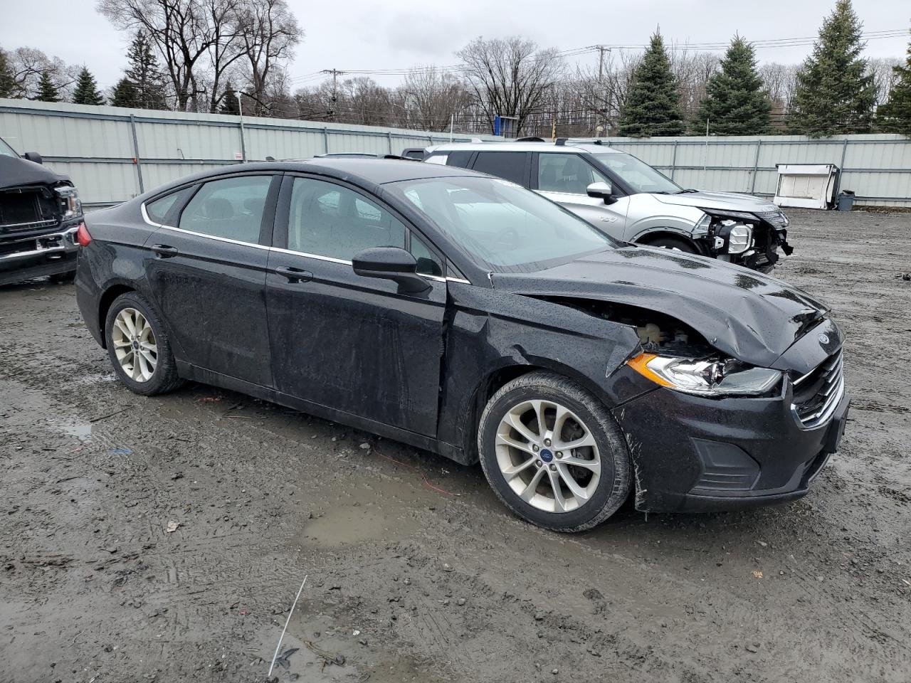 2019 Ford Fusion VIN 3FA6P0HD5KR228386 Copart auction photo, front end damage thumbnail 4
