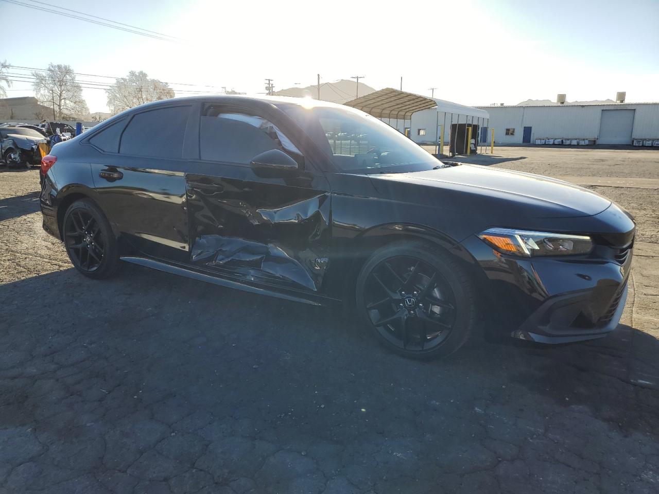 2024 Honda Civic VIN 2HGFE2F57RH580139 Copart auction photo, side damage thumbnail 4
