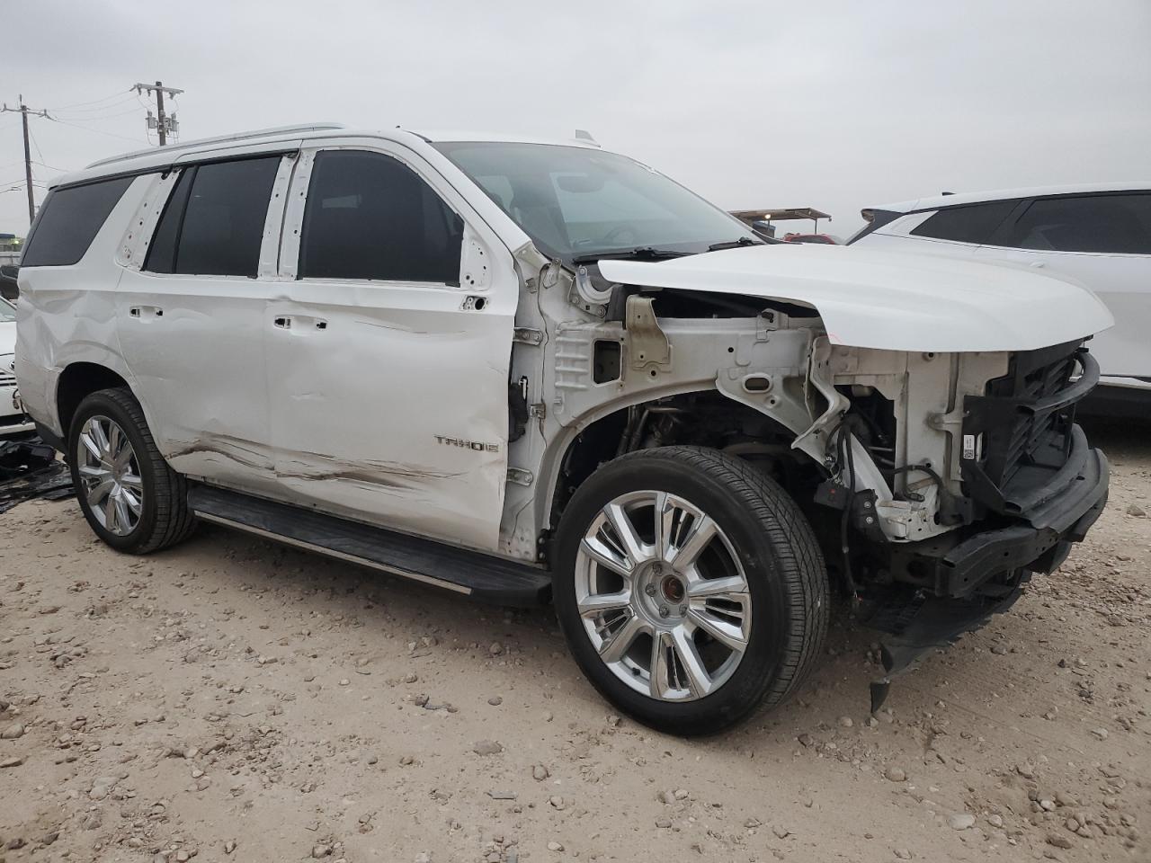 2021 Chevrolet Tahoe VIN 1GNSKTKT2MR346524 Copart auction photo, all over damage thumbnail 4