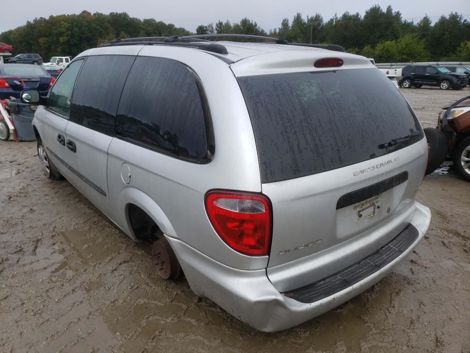 2003 Dodge Caravan VIN 1D4GP24343B260102 Copart auction photo, rear end / side damage thumbnail 3
