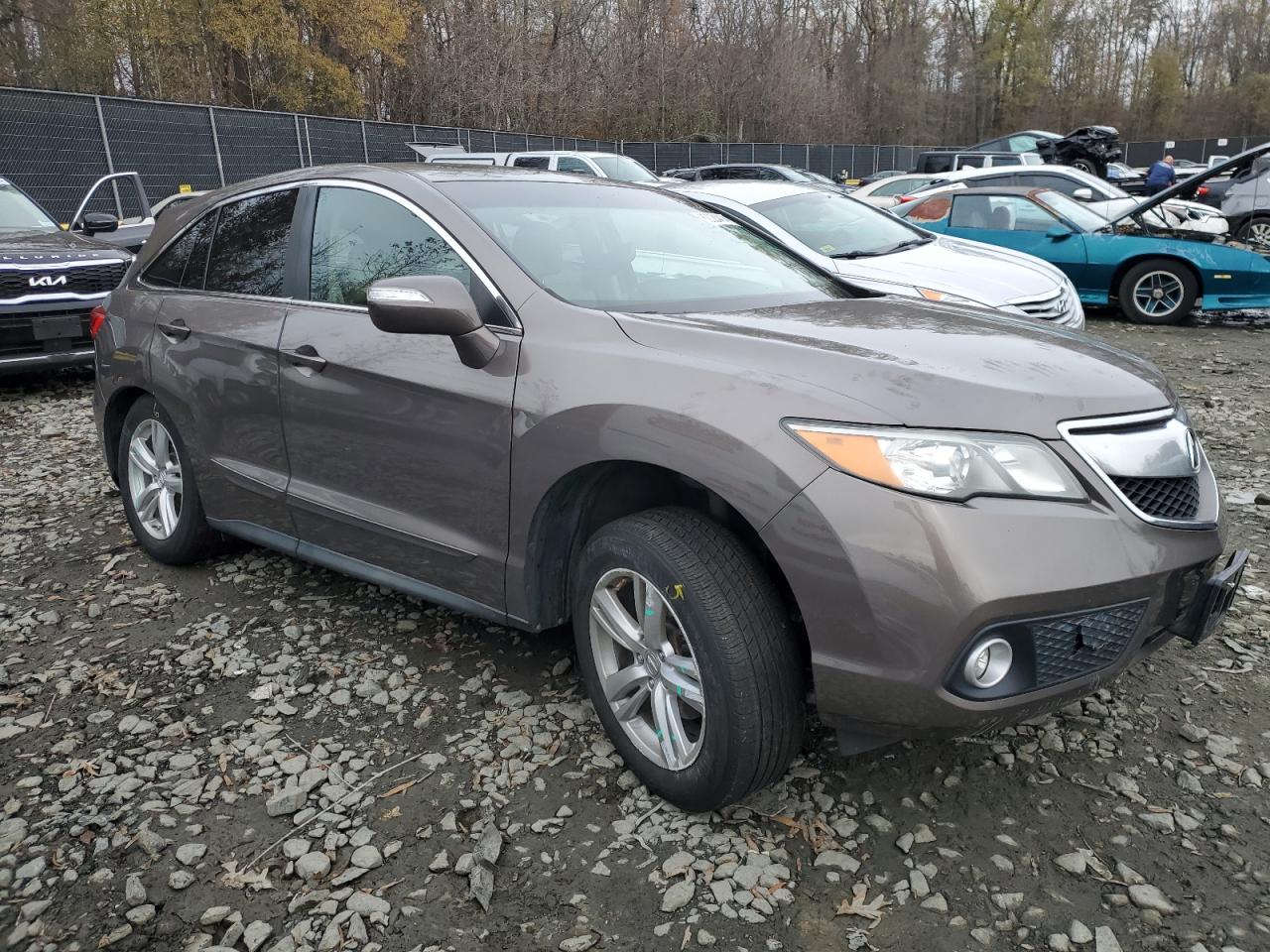 2013 Acura RDX VIN 5J8TB4H50DL013156 Copart auction photo, side / rear end damage thumbnail 4
