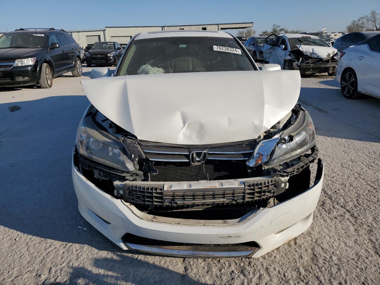 2013 Honda Accord VIN 1HGCR3F83DA022724 Copart auction photo, front end / rear end damage thumbnail 5
