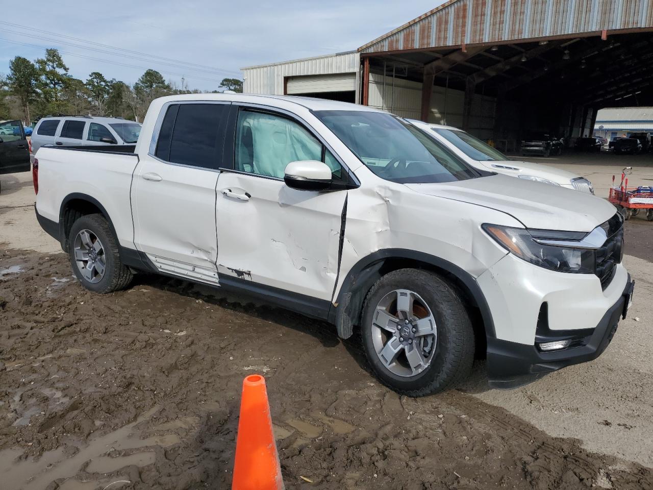 2024 Honda Ridgeline VIN 5FPYK3F50RB016125 Copart auction photo, side damage thumbnail 4