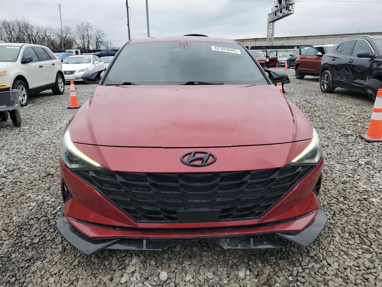 2022 Hyundai Elantra VIN KMHLS4AG4NU292533 Copart auction photo, rear end damage thumbnail 5