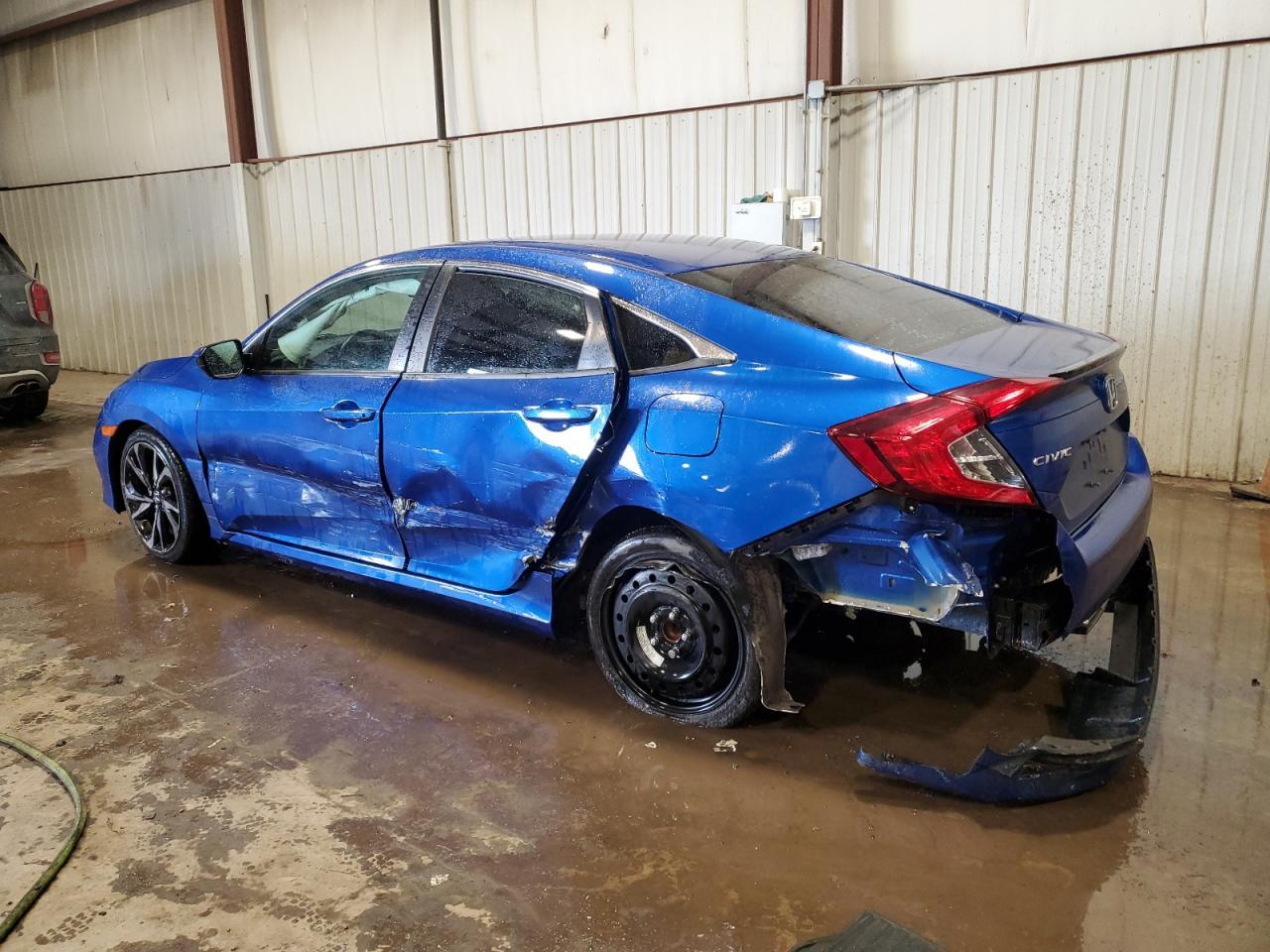 2019 Honda Civic VIN 2HGFC2F82KH525135 Copart auction photo, side / front end damage thumbnail 2
