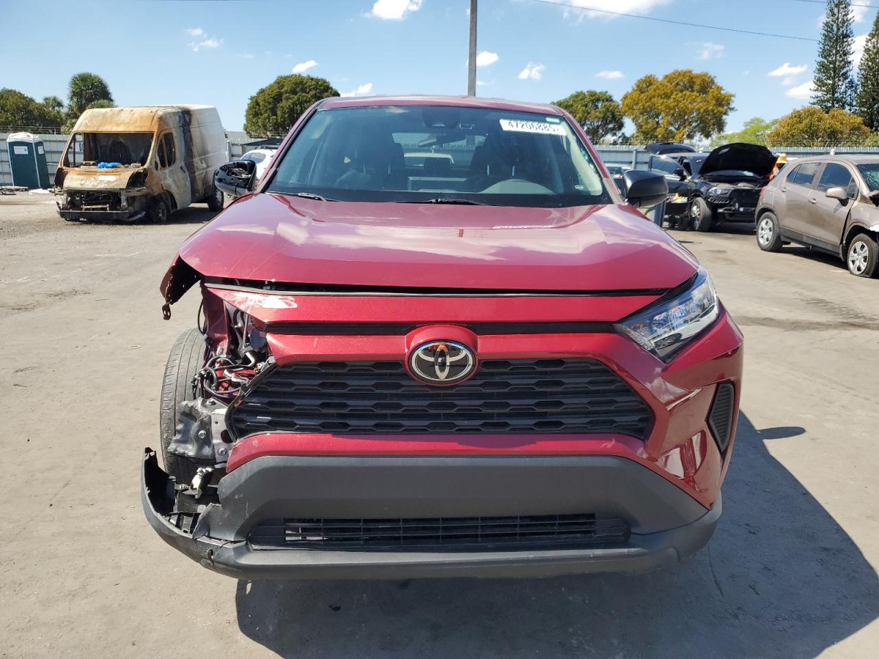 2022 Toyota RAV 4 VIN 2T3H1RFV9NW235359 Copart auction photo, front end damage thumbnail 5
