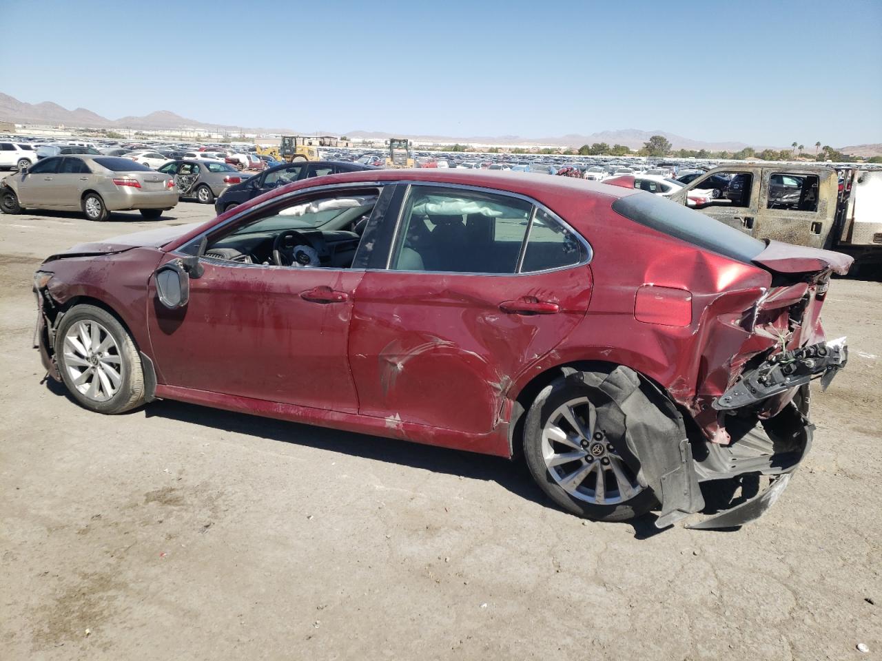 2022 Toyota Camry VIN 4T1R11AK1NU070449 Copart auction photo, all over damage thumbnail 2