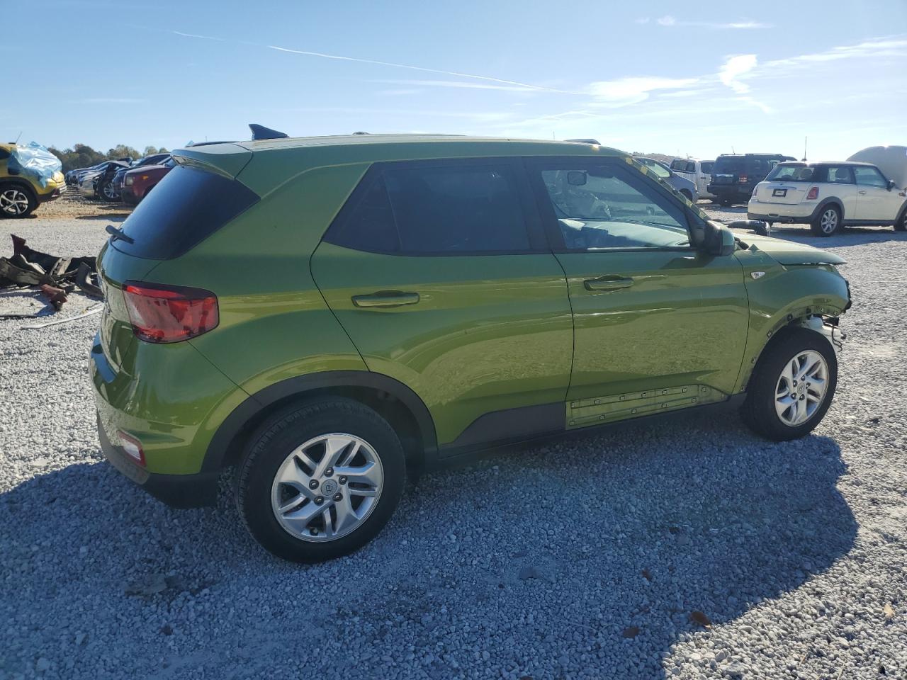 2021 Hyundai Venue VIN KMHRB8A36MU073232 Copart auction photo, front end / side damage thumbnail 3