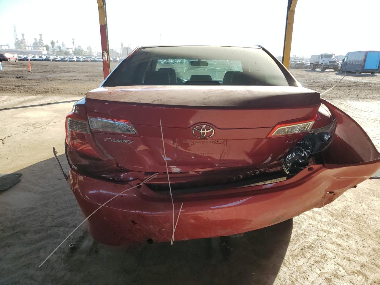 2014 Toyota Camry VIN 4T4BF1FK7ER358722 Copart auction photo, rear end / front end damage thumbnail 6