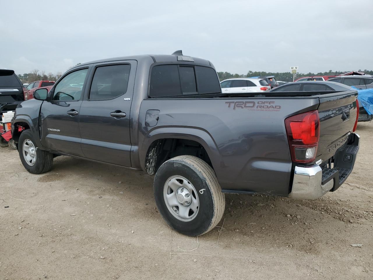 2022 Toyota Tacoma VIN 3TYAX5GN0NT055295 Copart auction photo, front end / side damage thumbnail 2