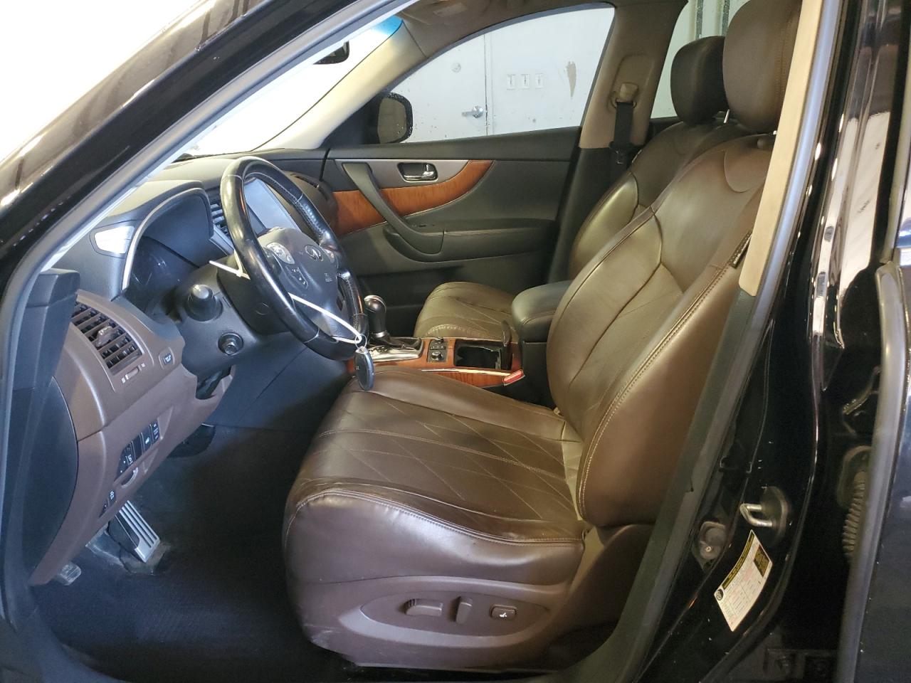 2015 Infiniti QX70 VIN JN8CS1MW5FM481221 Copart auction photo, front end damage thumbnail 7