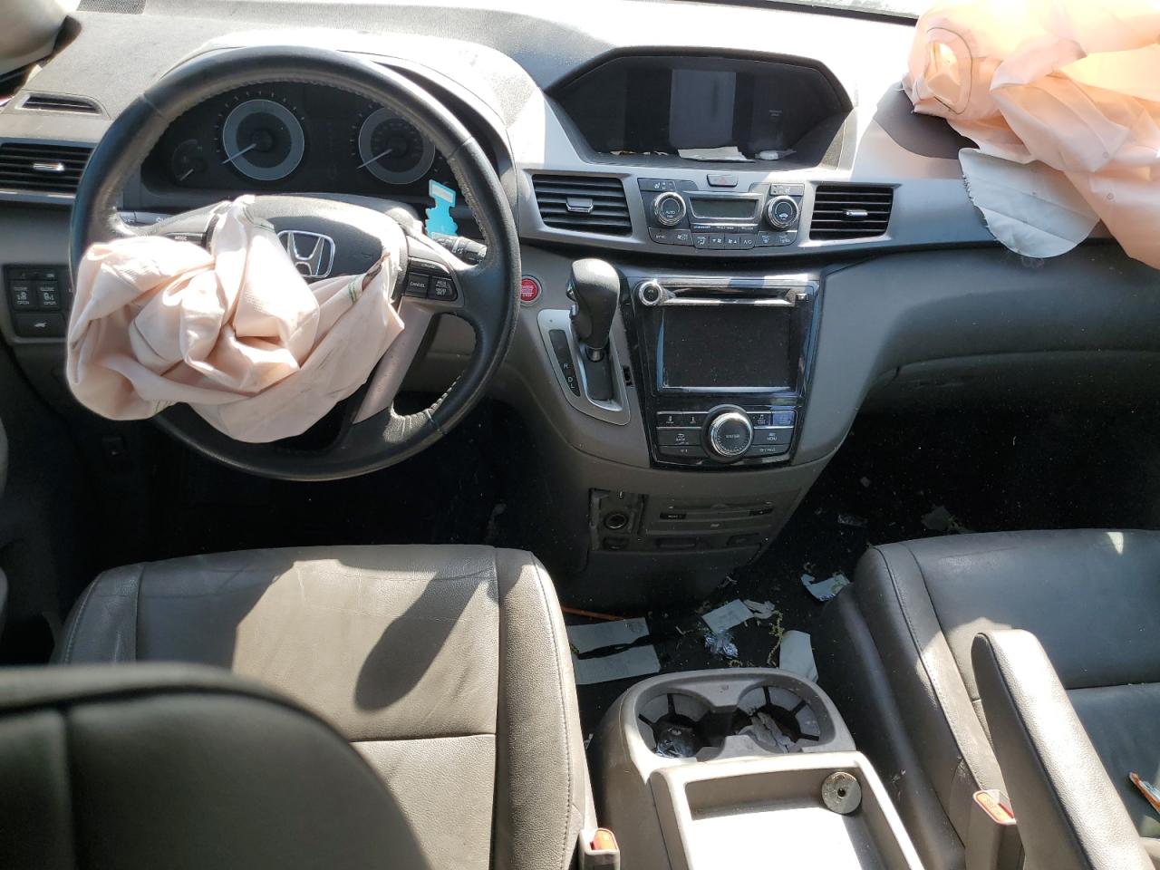 2016 Honda Odyssey VIN 5FNRL5H68GB028161 Copart auction photo, side / front end damage thumbnail 8