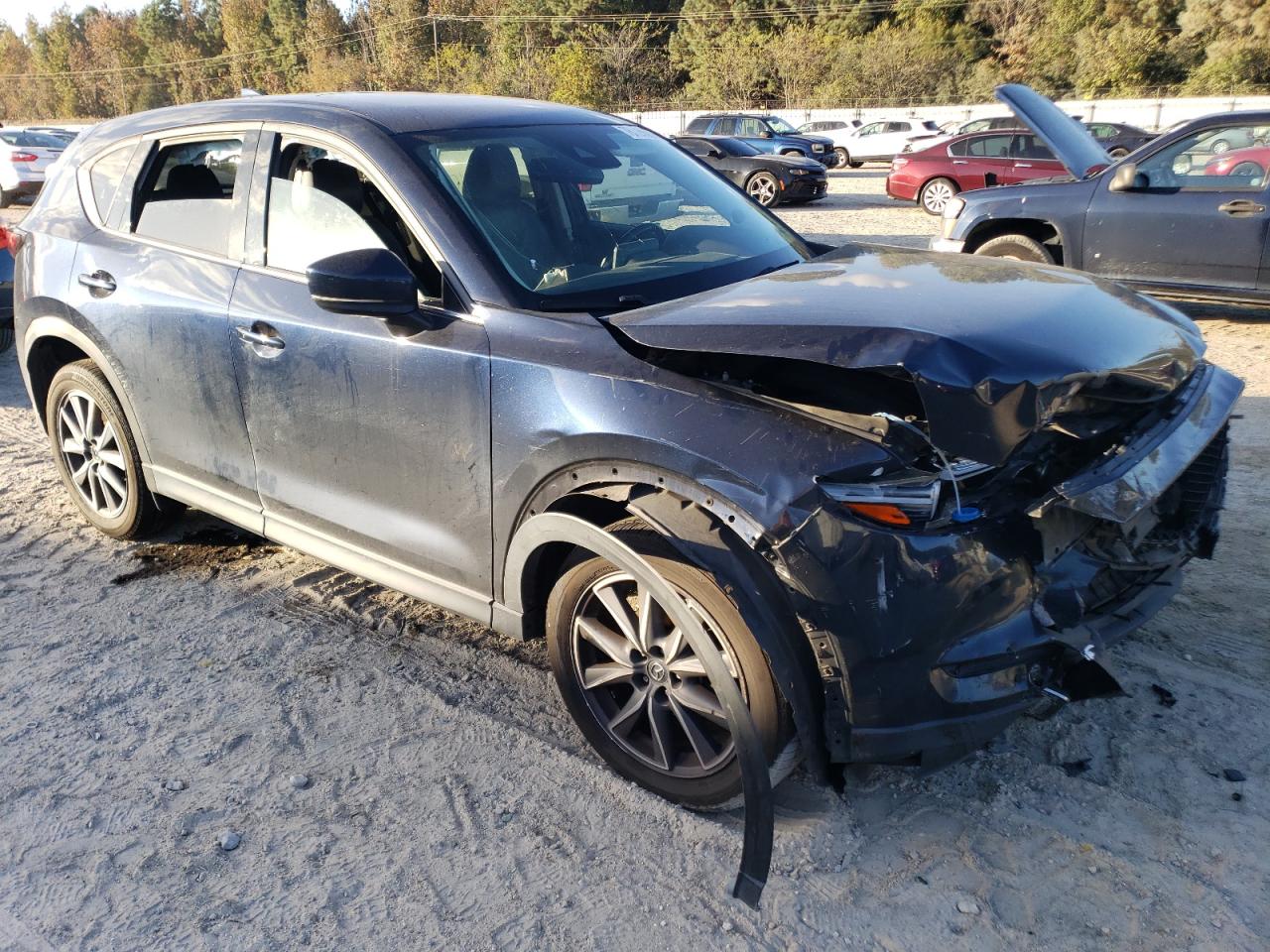 2017 Mazda CX-5 VIN JM3KFBDL1H0187145 Copart auction photo, front end / mechanical damage thumbnail 4