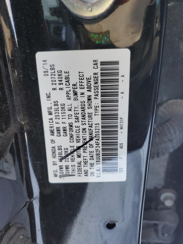 2015 Acura TLX VIN 19UUB2F34FA005215 Copart auction photo, front end damage thumbnail 12