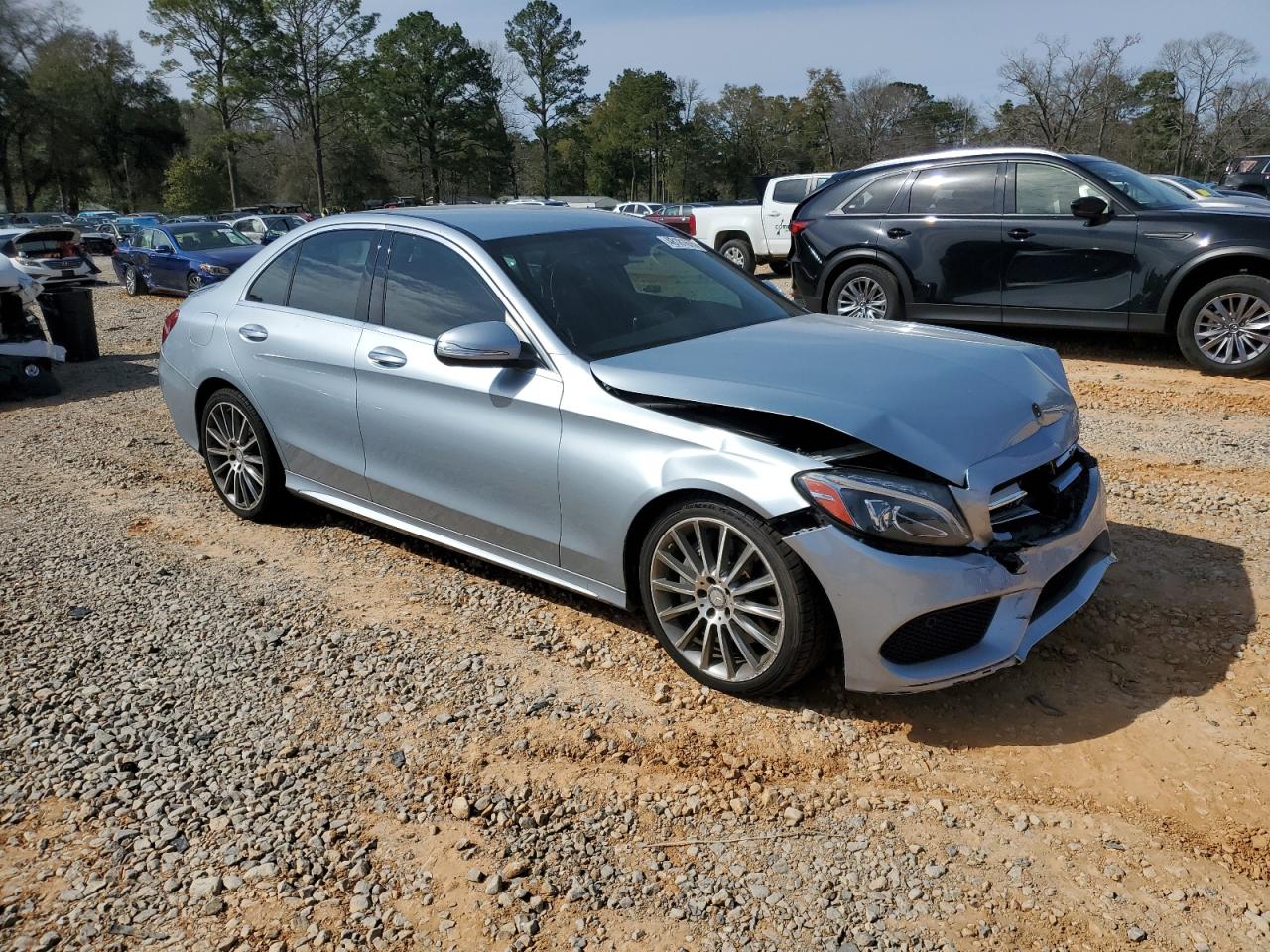 2015 Mercedes-Benz C-klasse VIN 55SWF4JB4FU088835 Copart auction photo, front end damage thumbnail 4