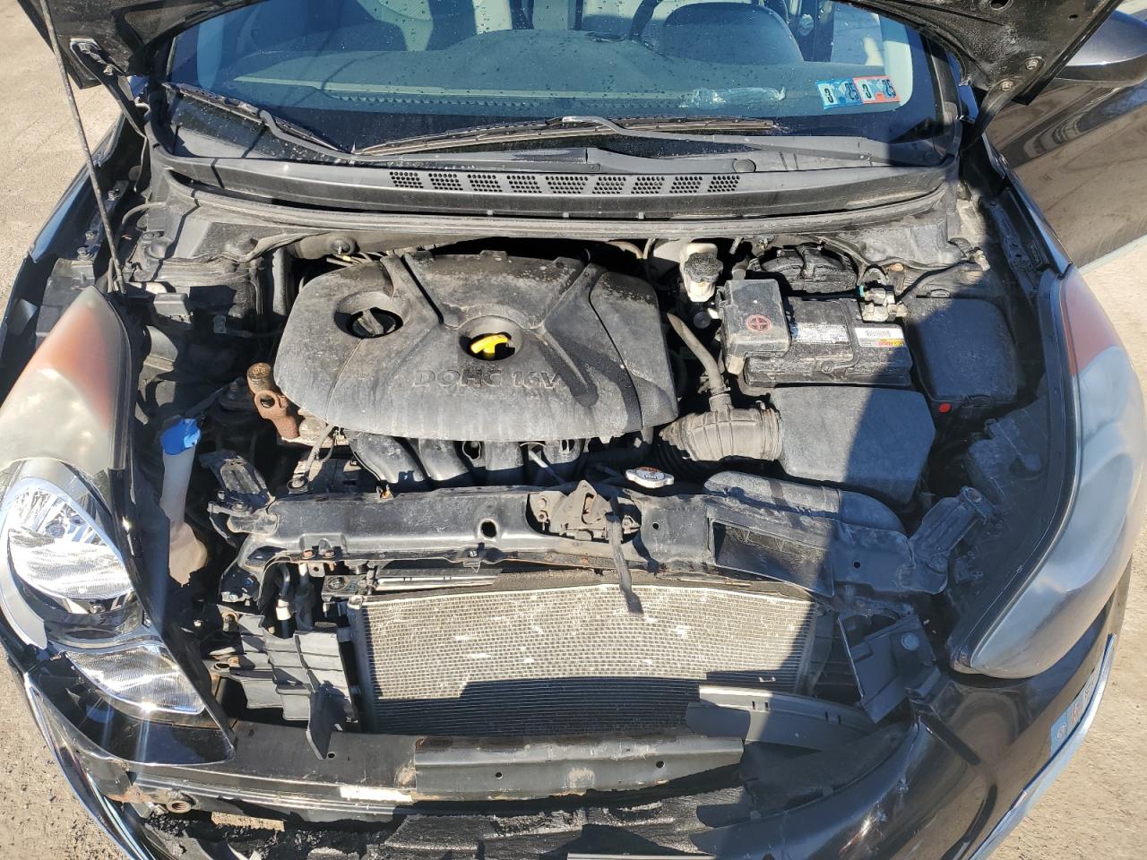 2013 Hyundai Elantra VIN 5NPDH4AE1DH429460 Copart auction photo, front end damage thumbnail 11