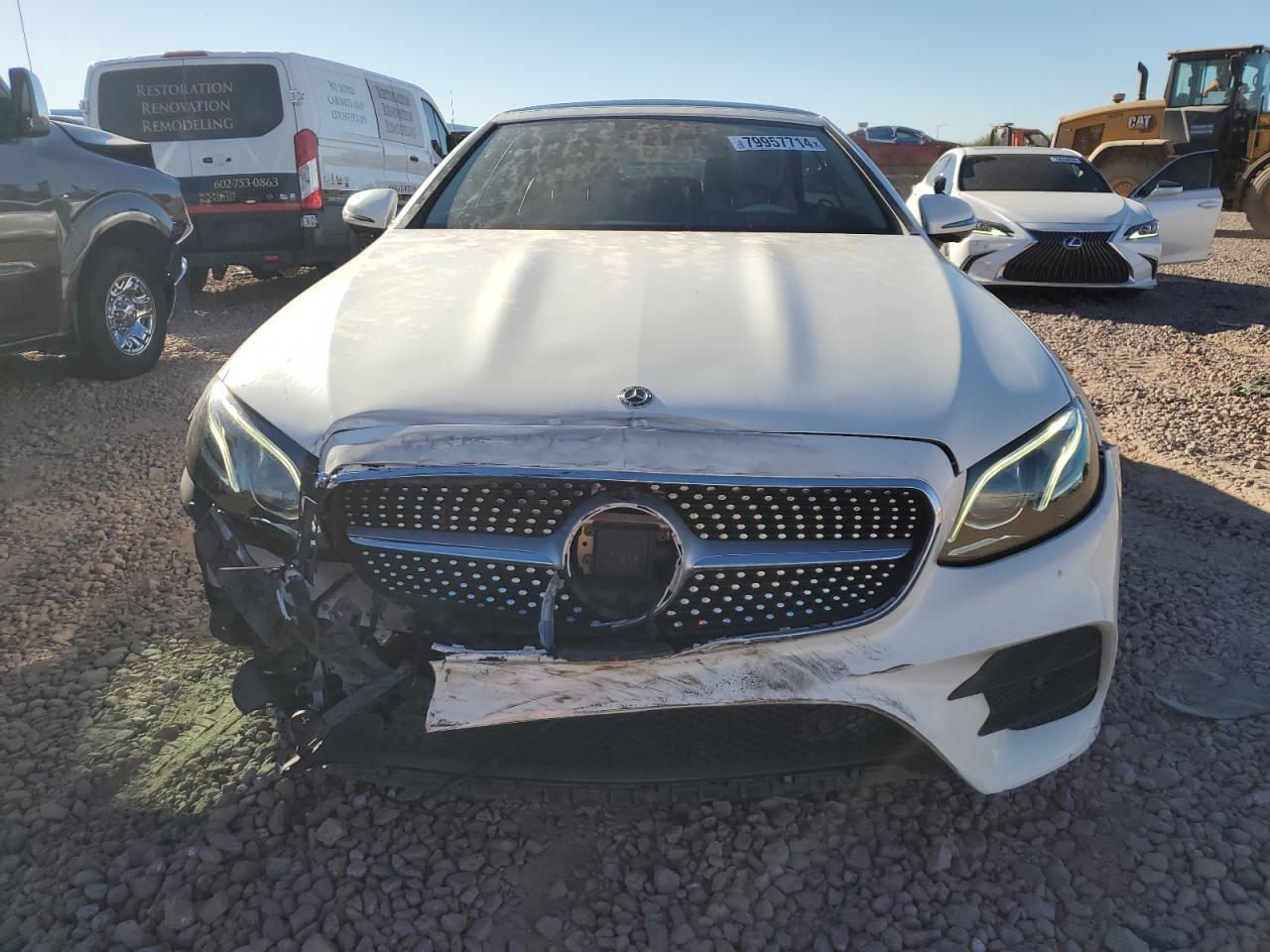 2018 Mercedes-Benz E-klasse VIN WDD1K6FB9JF057425 Copart auction photo, front end damage thumbnail 5