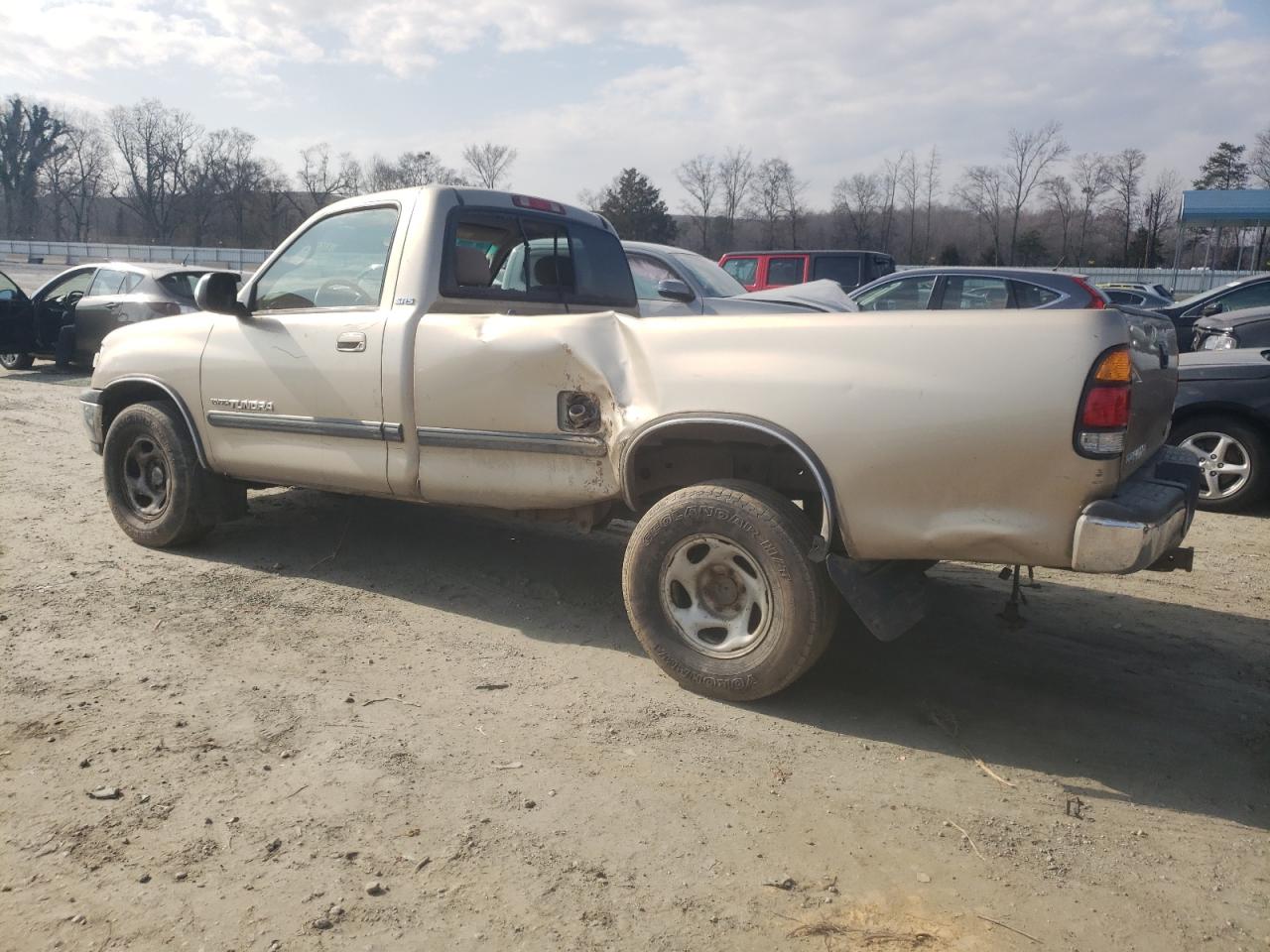 2002 Toyota Tundra VIN 5TBKT44102S328618 Copart auction photo, side / front end damage thumbnail 2