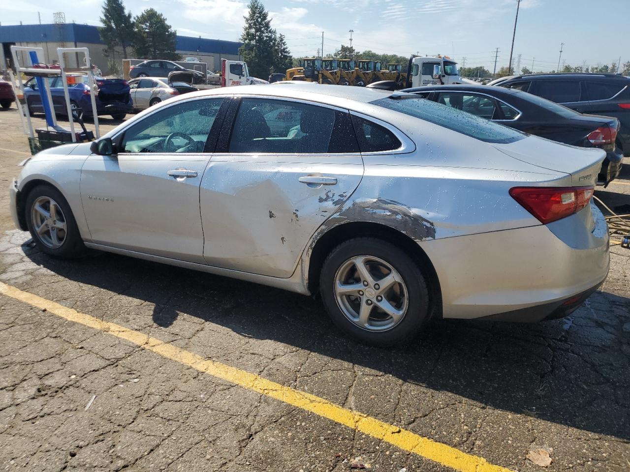 2018 Chevrolet Malibu VIN 1G1ZB5ST7JF196256 Copart auction photo, front end / side damage thumbnail 2