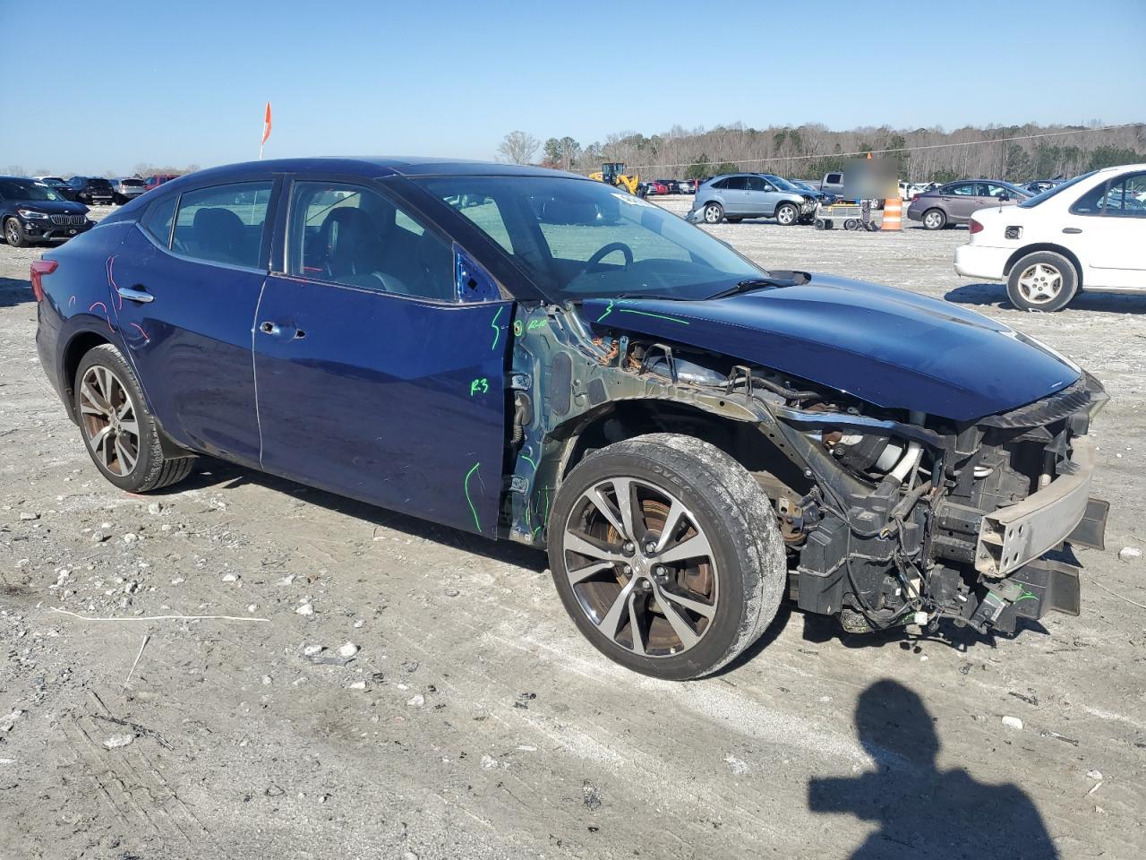 2016 Nissan Maxima VIN 1N4AA6AP6GC440397 Copart auction photo, front end / side damage thumbnail 4