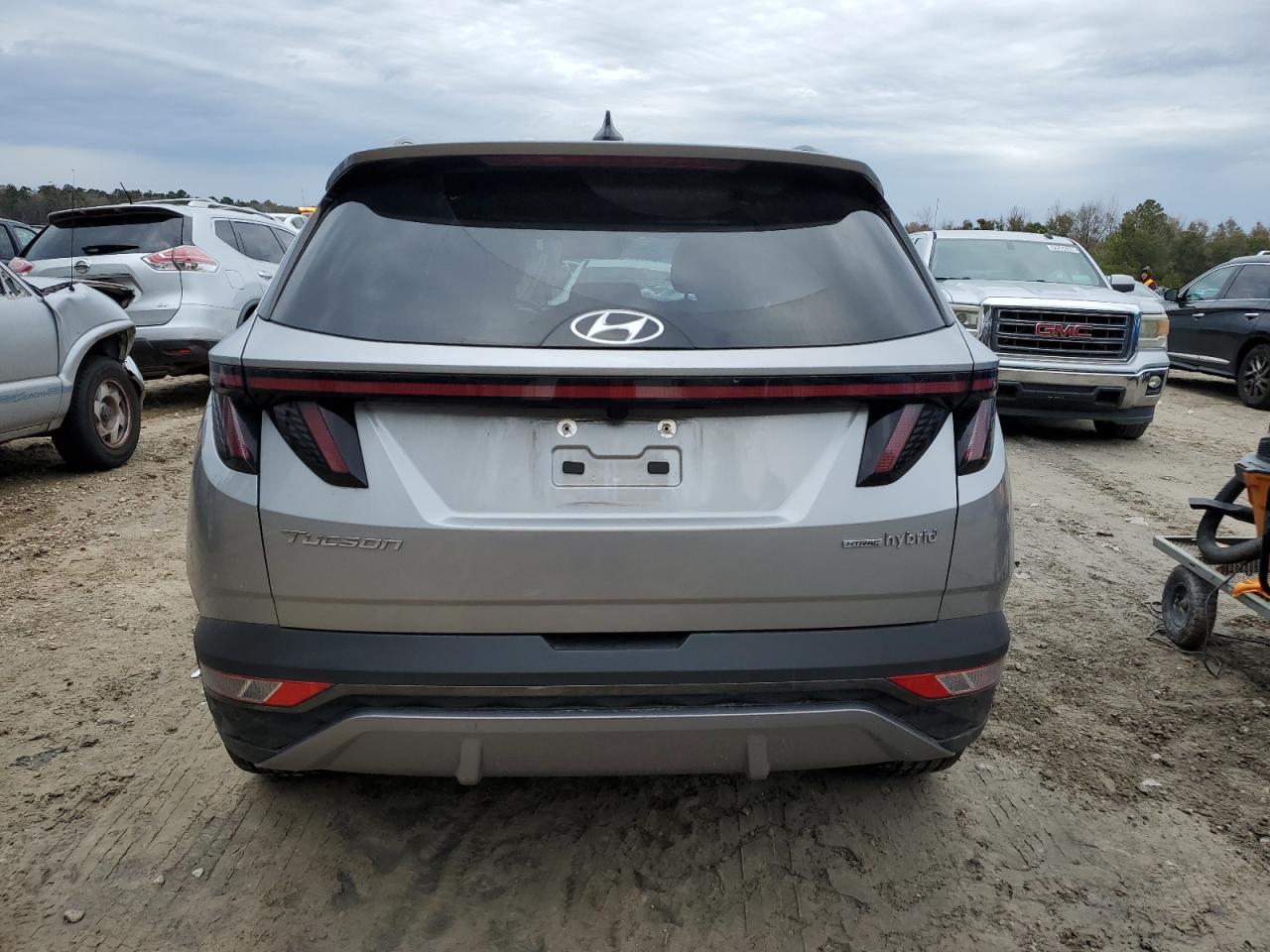2022 Hyundai Tucson VIN KM8JECA15NU083564 Copart auction photo, front end / side damage thumbnail 6