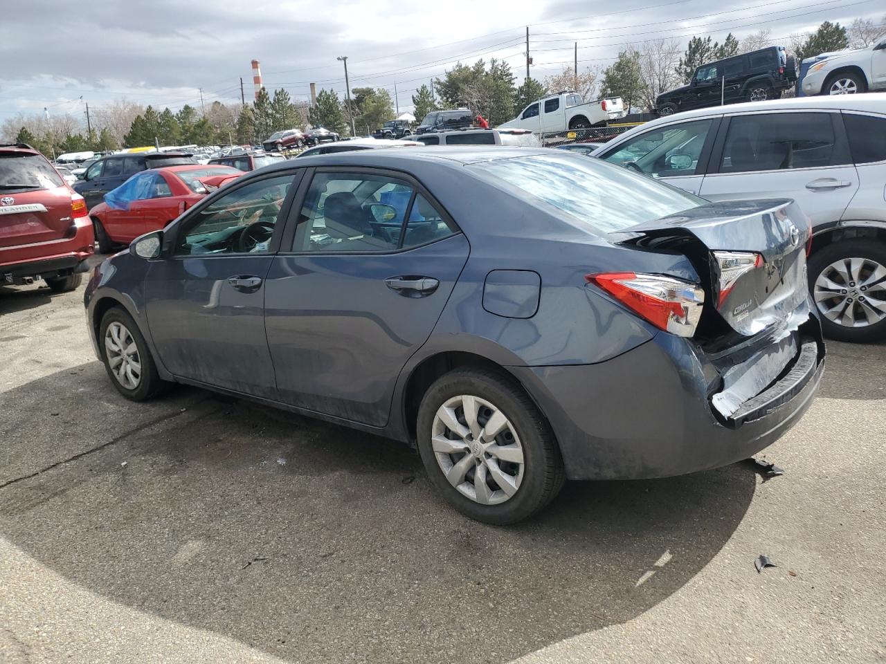 2015 Toyota Corolla VIN 5YFBURHE1FP330052 Copart auction photo, rear end damage thumbnail 2