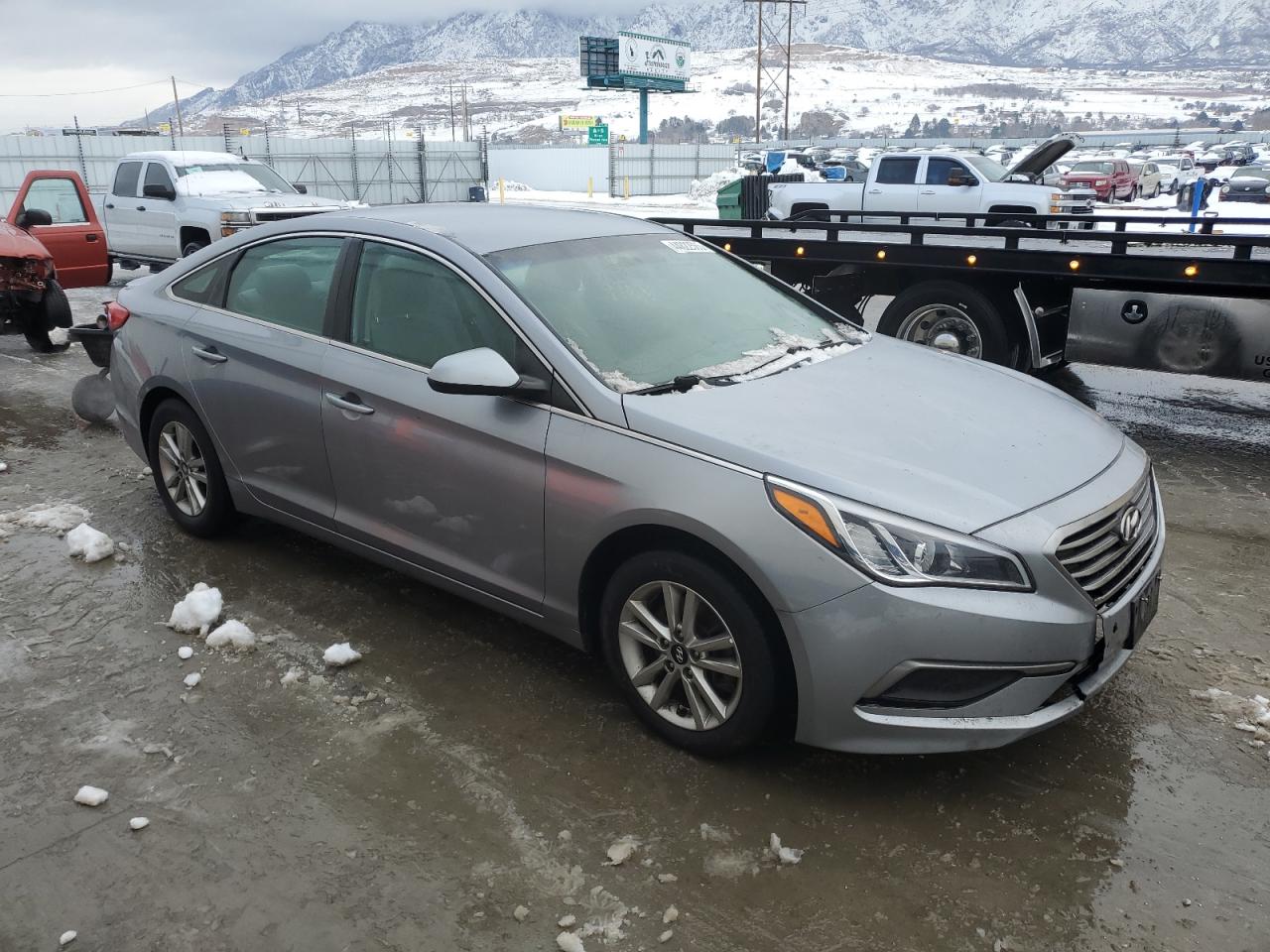 2016 Hyundai Sonata VIN 5NPE24AF9GH397456 Copart auction photo, front end / rear end damage thumbnail 4