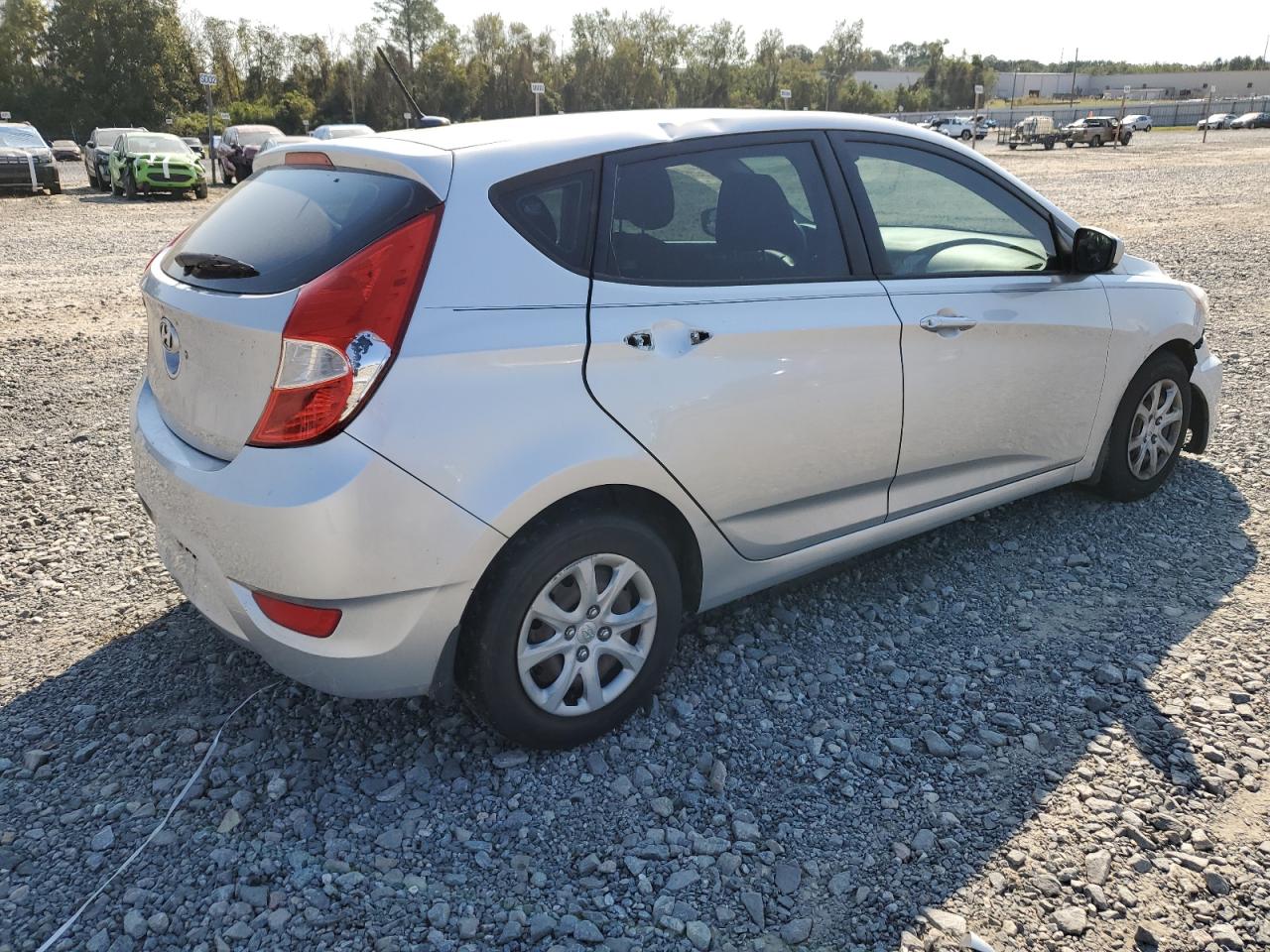 2014 Hyundai Accent VIN KMHCT5AE2EU162719 Copart auction photo, front end / rear end damage thumbnail 3