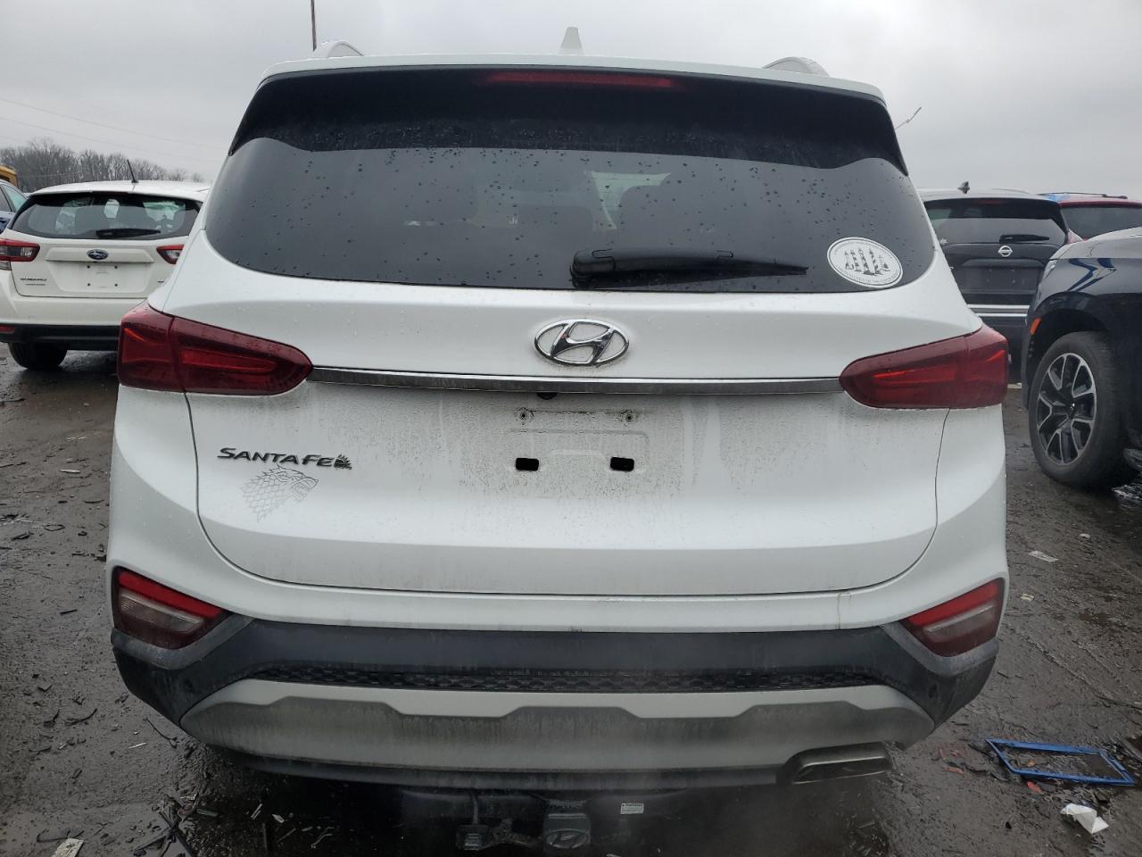2020 Hyundai Santa Fe VIN 5NMS33AD0LH253715 Copart auction photo, side damage thumbnail 6
