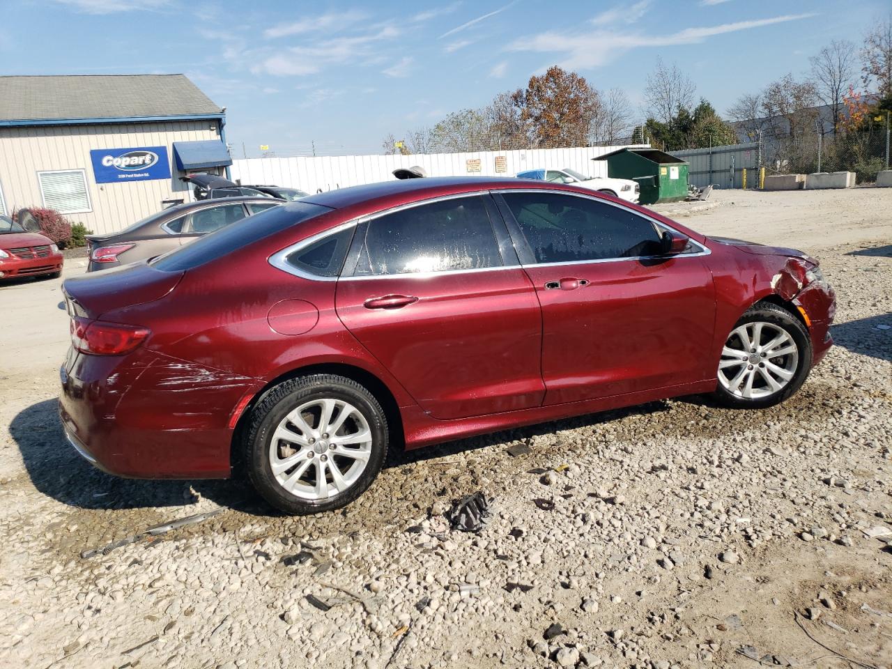 2015 Chrysler 200 VIN 1C3CCCAB0FN593462 Copart auction photo, front end damage thumbnail 3