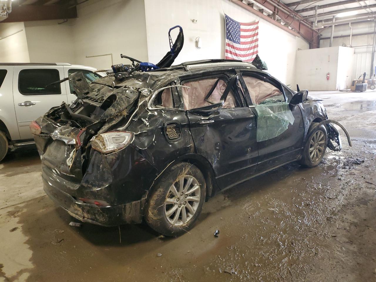 2019 Buick Envision VIN LRBFXCSA0KD004220 Copart auction photo, rollover damage thumbnail 3