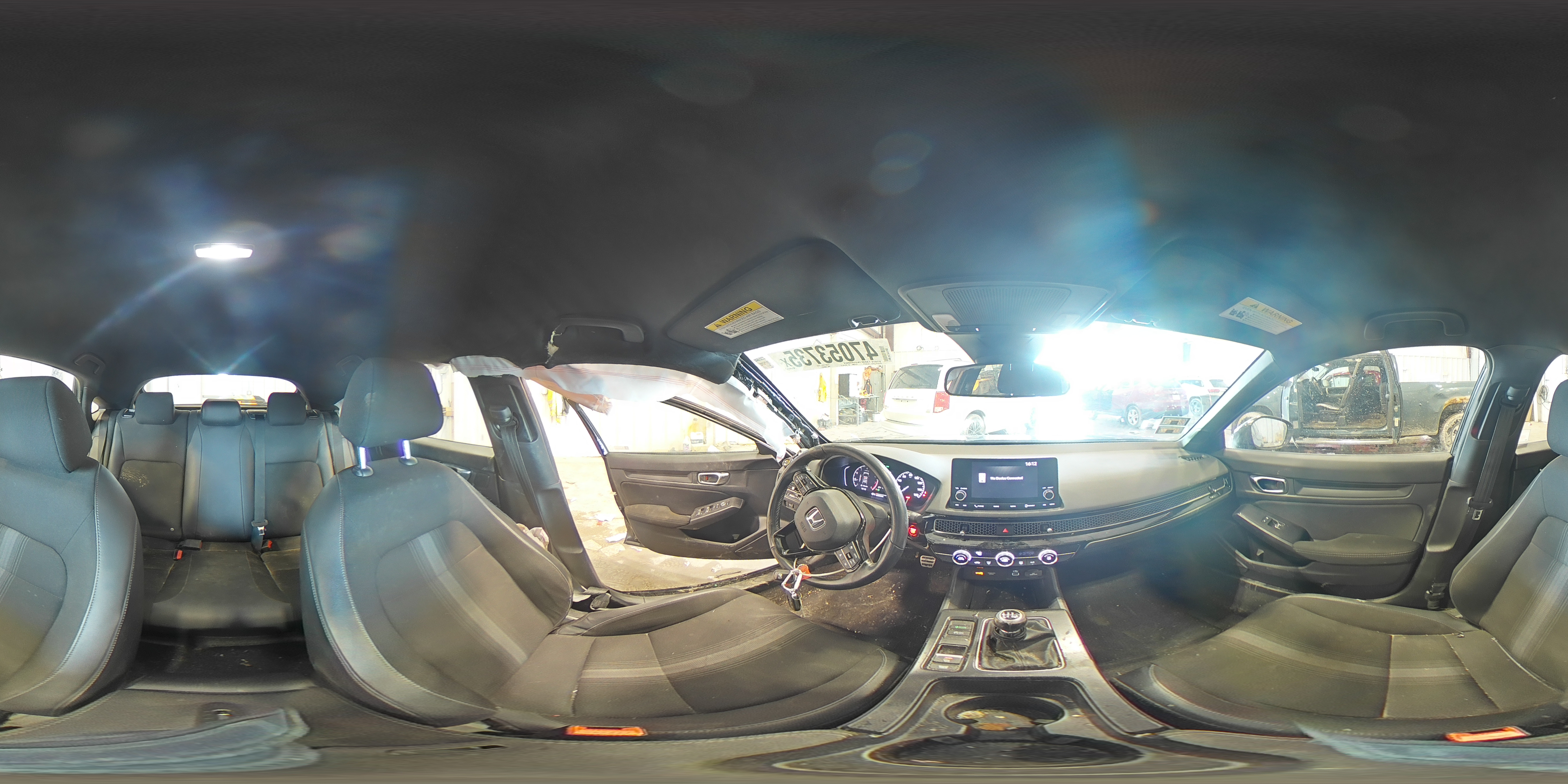 2022 Honda Civic VIN 19XFL2G83NE000923 Copart auction photo, side / front end damage thumbnail 14